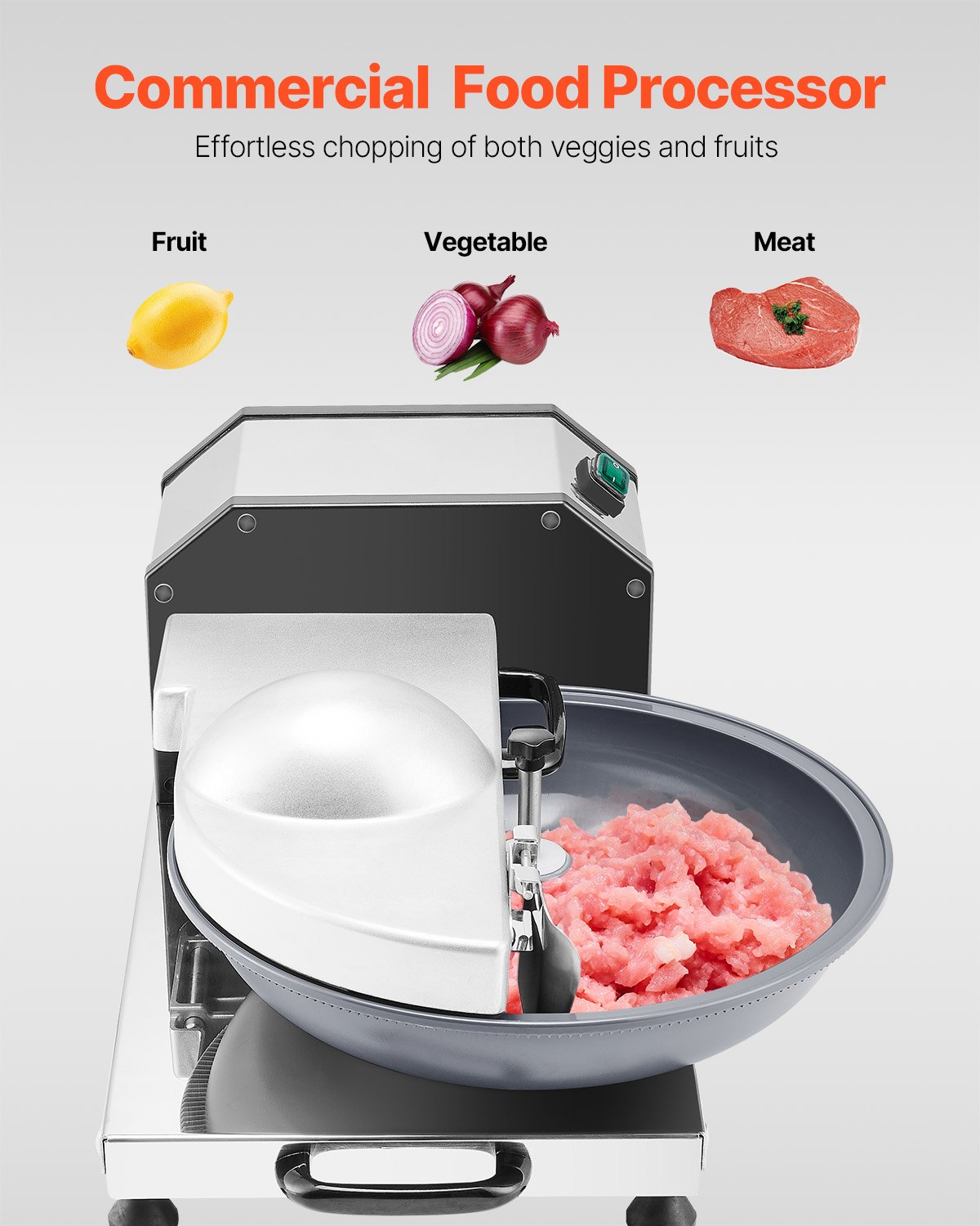 VEVOR Επεξεργαστής Τροφίμων Vegetable Chopper 3000RPM από ανοξείδωτο χάλυβα ποιότητας τροφίμων VEVOR Επεξεργαστής Τροφίμων Vegetable Chopper 3000RPM από ανοξείδωτο χάλυβα ποιότητας τροφίμων