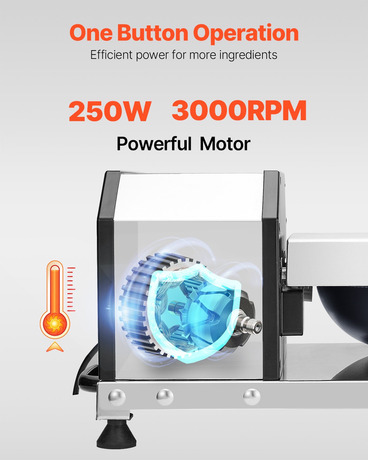 VEVOR Επεξεργαστής Τροφίμων Vegetable Chopper 3000RPM από ανοξείδωτο χάλυβα ποιότητας τροφίμων VEVOR Επεξεργαστής Τροφίμων Vegetable Chopper 3000RPM από ανοξείδωτο χάλυβα ποιότητας τροφίμων