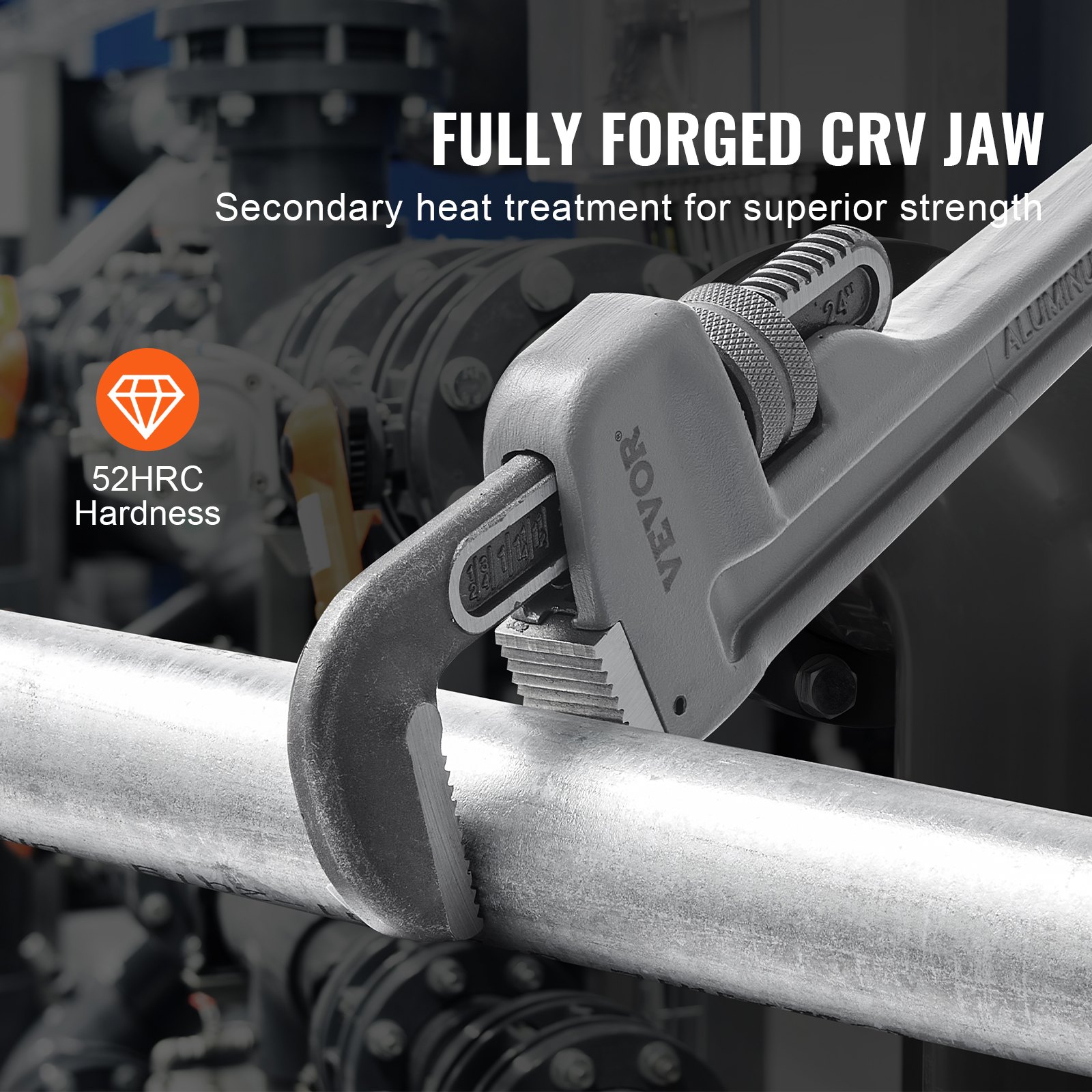 VEVOR ίσιο κλειδί σωλήνων αλουμινίου 24 σε ρυθμιζόμενο κλειδί υδραυλικών CRV σιαγόνα VEVOR ίσιο κλειδί σωλήνων αλουμινίου 24 σε ρυθμιζόμενο κλειδί υδραυλικών CRV σιαγόνα