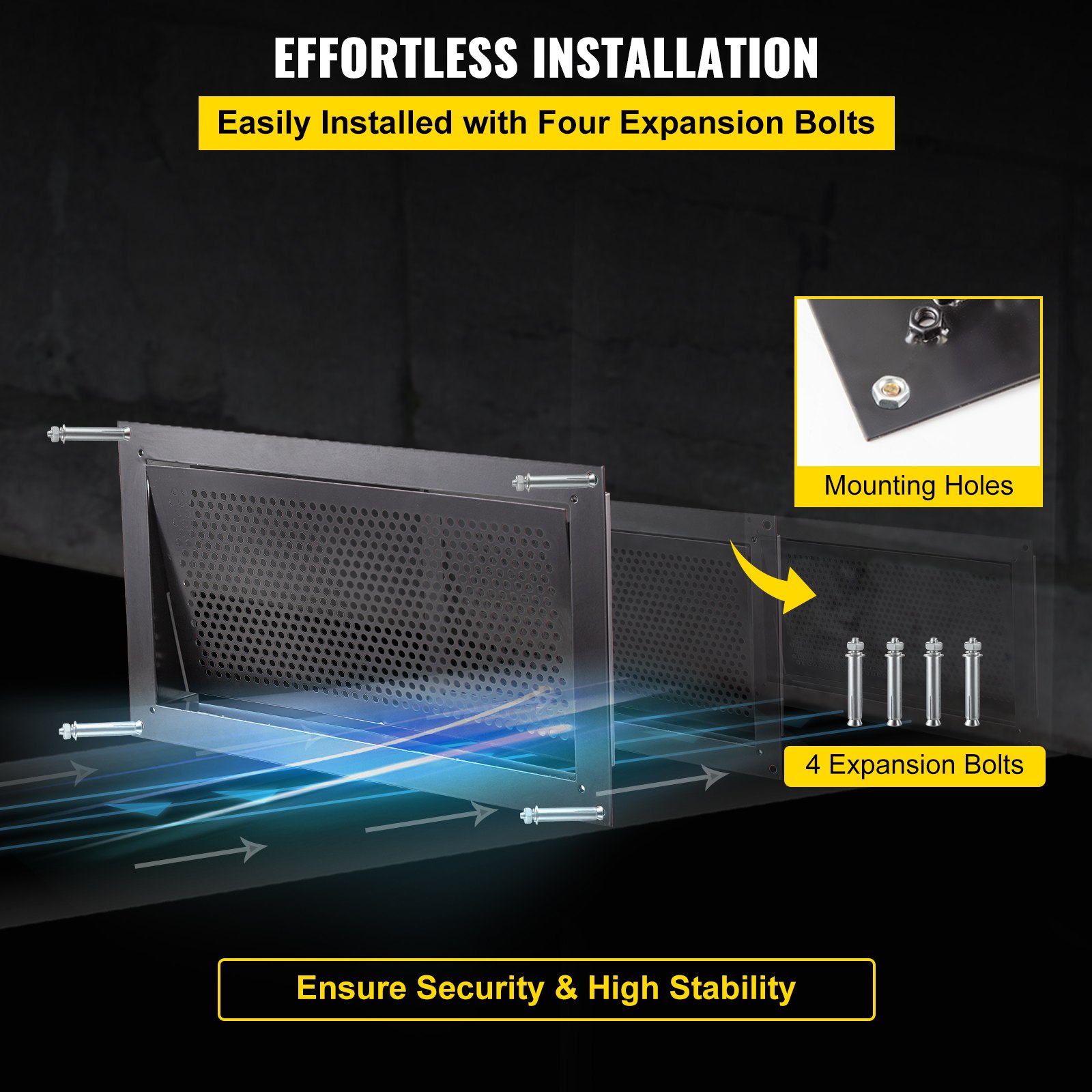 VEVOR Crawl Space Flood Vent Fund Fult Flood 8"Ύψος x 16" Πλάτος Εξαερισμός τοίχου VEVOR Crawl Space Flood Vent Fund Fult Flood 8"Ύψος x 16" Πλάτος Εξαερισμός τοίχου