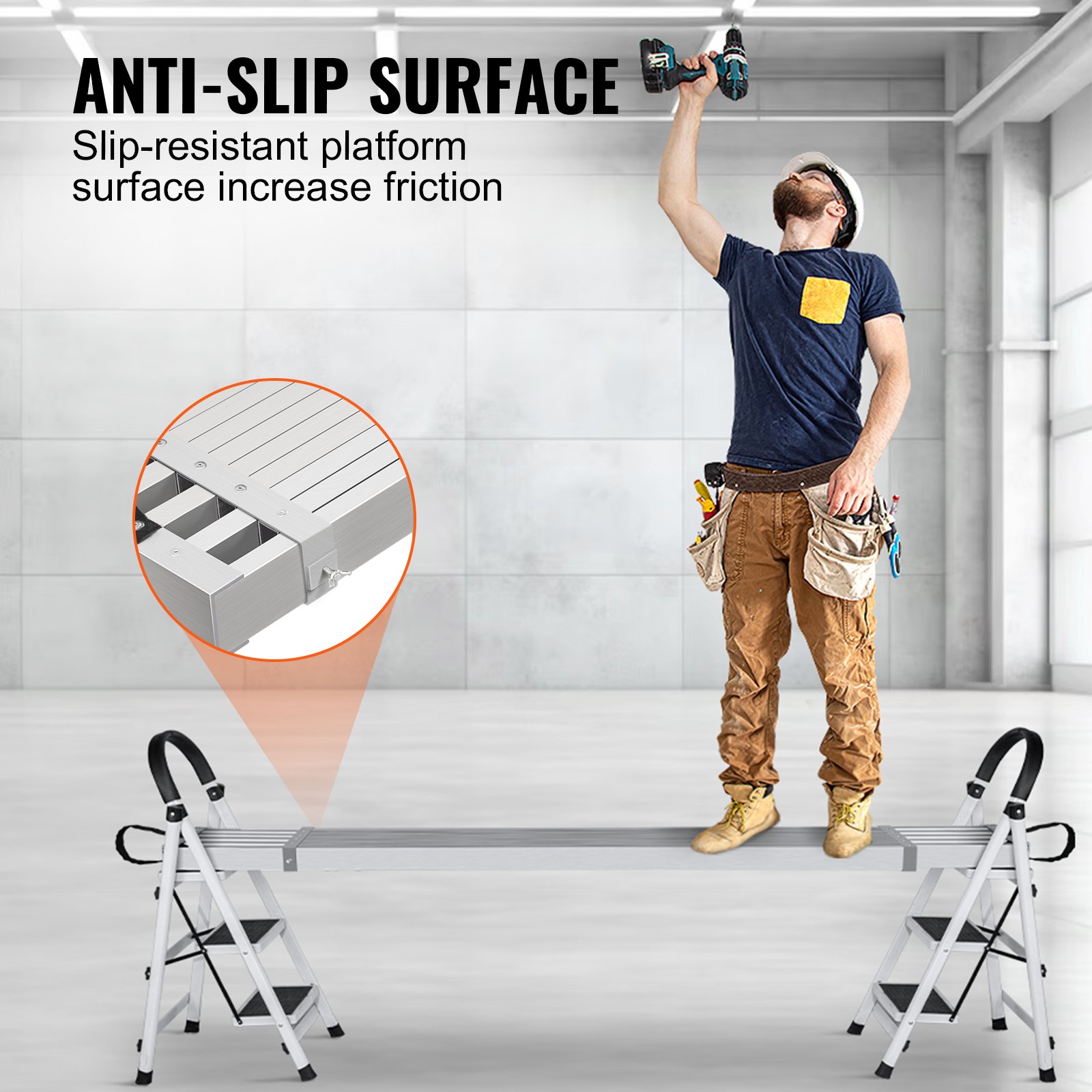 VEVOR Σανίδα εργασίας αλουμινίου Τηλεσκοπική 8-13 ft 500 lb Χωρητικότητα ικρίωμα σανίδα VEVOR Σανίδα εργασίας αλουμινίου Τηλεσκοπική 8-13 ft 500 lb Χωρητικότητα ικρίωμα σανίδα