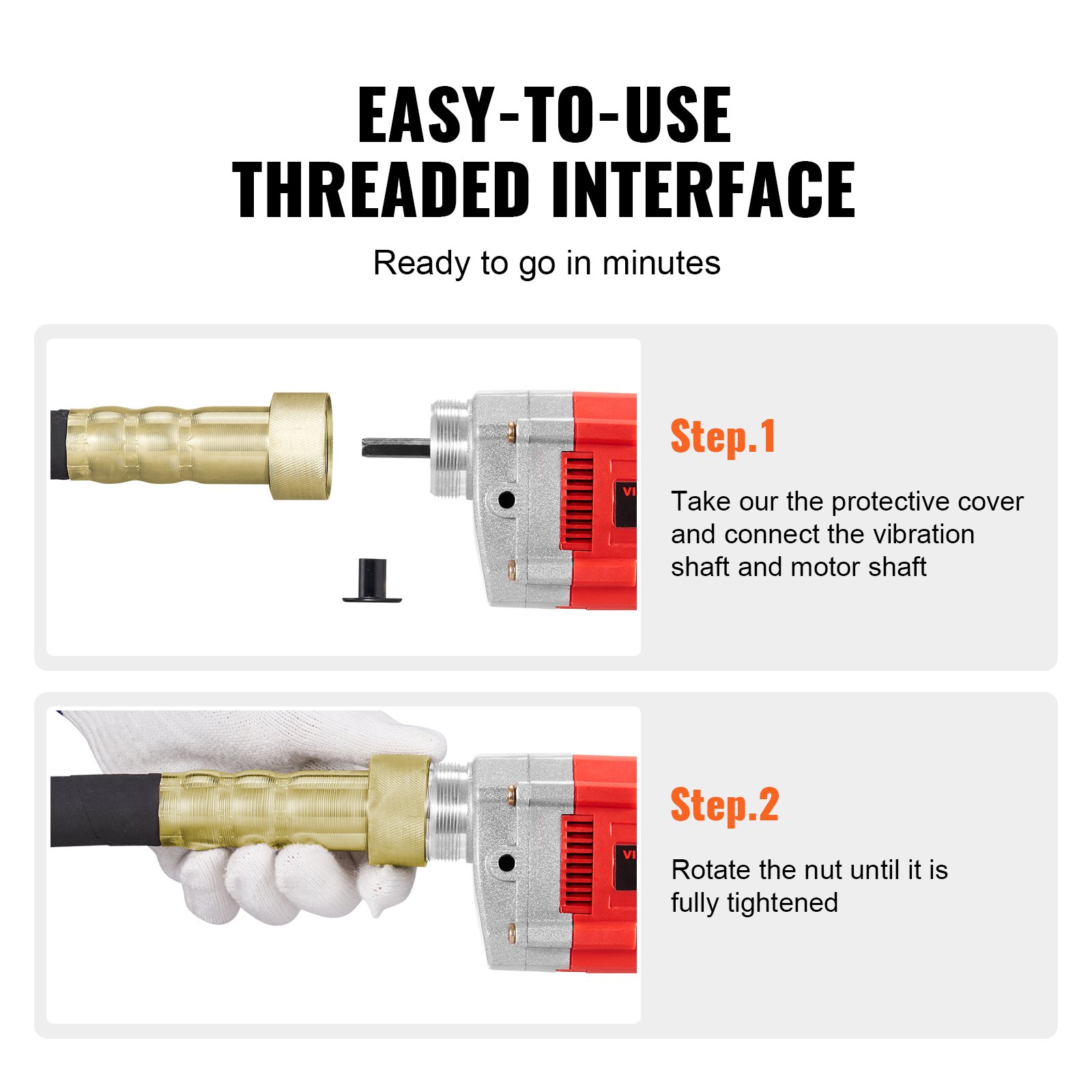 VEVOR Handheld Electric Concrete Vibrator 800W 1,5M Shaft Remover Air Bubble VEVOR Handheld Electric Concrete Vibrator 800W 1,5M Shaft Remover Air Bubble