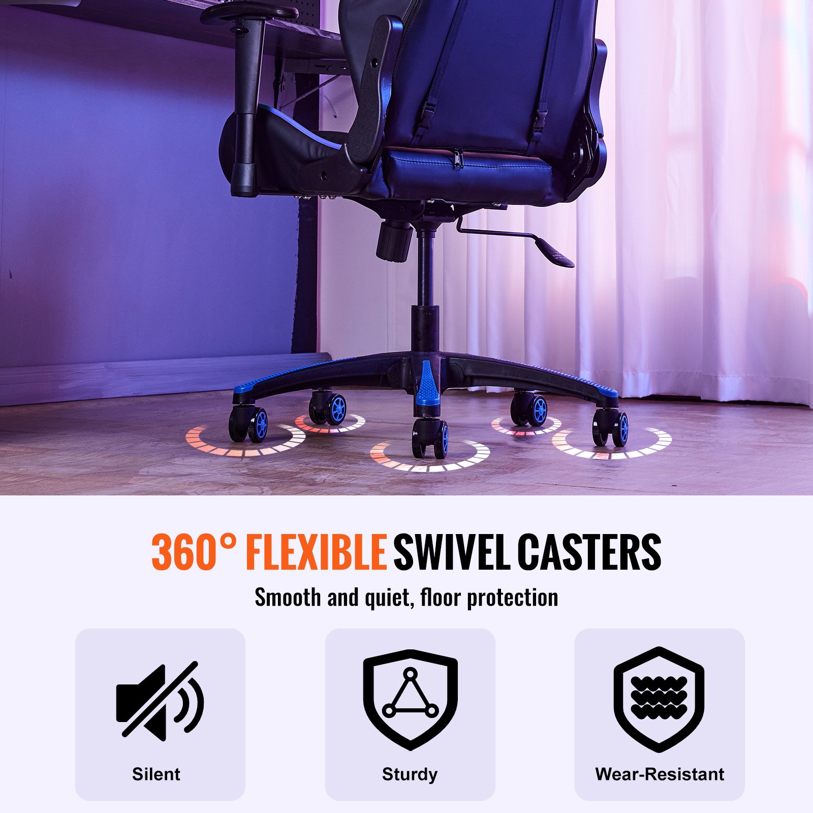 Αντικατάσταση βάσης καρέκλας γραφείου VEVOR 28" Βάση περιστρεφόμενης καρέκλας βαρέως τύπου 2500 λίβρες Αντικατάσταση βάσης καρέκλας γραφείου VEVOR 28" Βάση περιστρεφόμενης καρέκλας βαρέως τύπου 2500 λίβρες