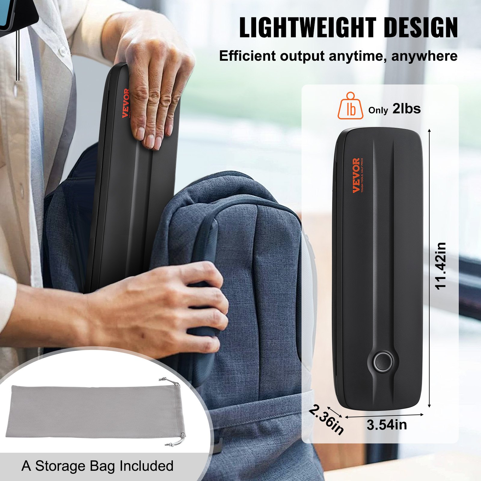 VEVOR Portable Printer Wireless Inkless Printer 2600 mAh for Travel & Home VEVOR Portable Printer Wireless Inkless Printer 2600 mAh for Travel & Home