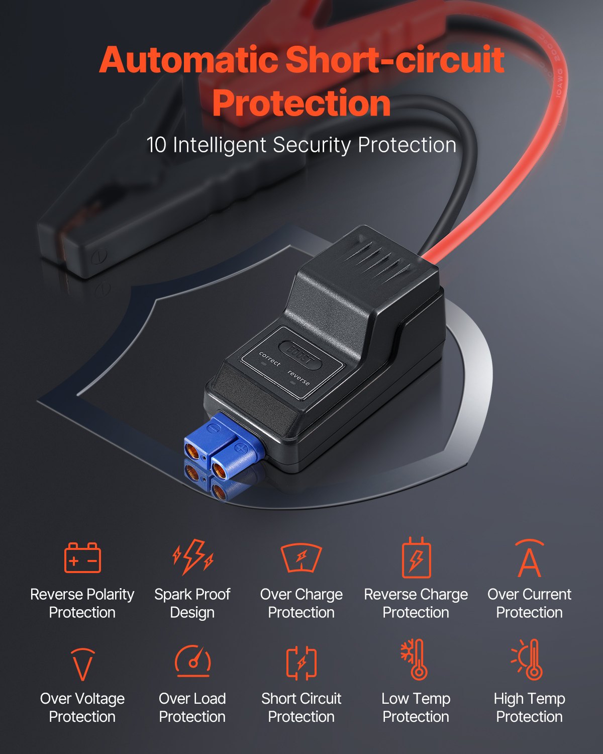 VEVOR Jump Starter 3000A 59,2Wh Lithium Booster Jumper Box Portable Power Bank VEVOR Jump Starter 3000A 59,2Wh Lithium Booster Jumper Box Portable Power Bank