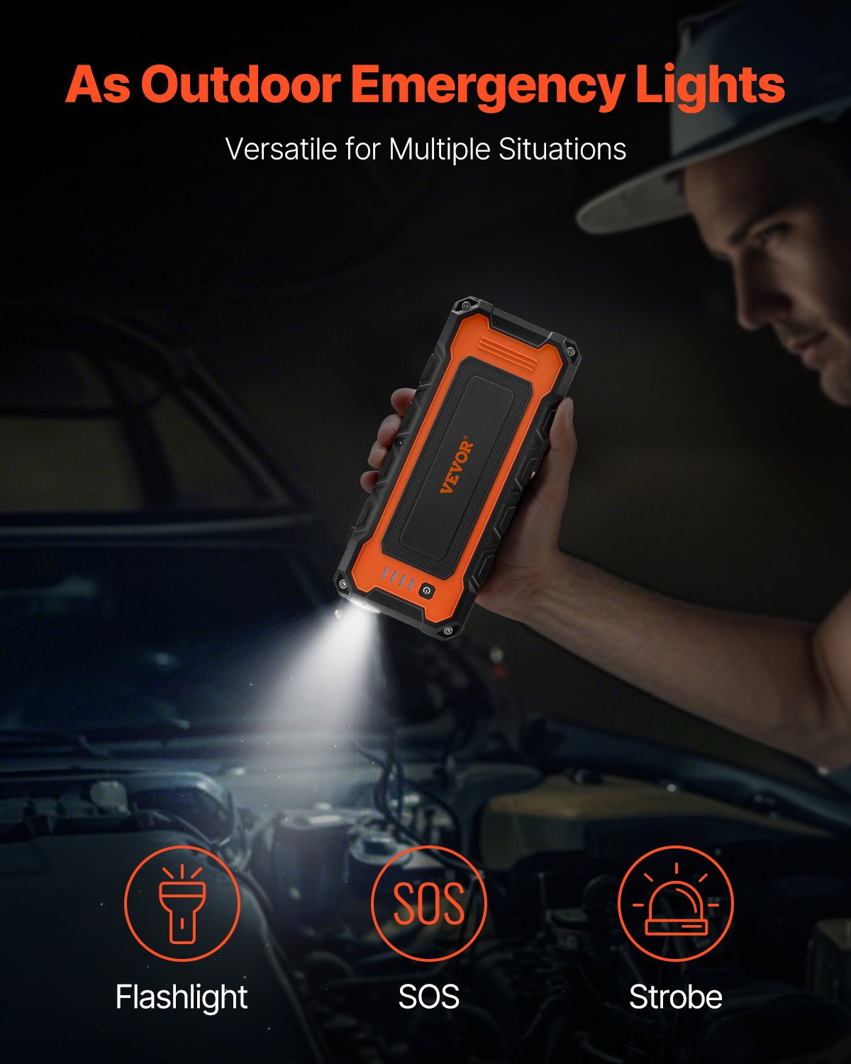 VEVOR Jump Starter 3000A 59,2Wh Lithium Booster Jumper Box Portable Power Bank VEVOR Jump Starter 3000A 59,2Wh Lithium Booster Jumper Box Portable Power Bank
