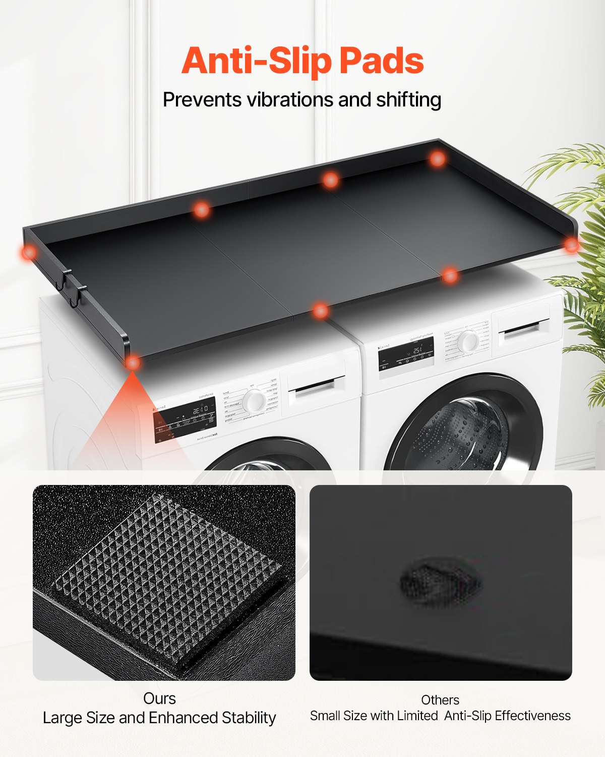 VEVOR 3 Panels Πλυντήριο Στεγνωτήριο Πάγκος 54"x27" Ξύλινο Πλυντήριο Στεγνωτήριο Κάλυμμα Μαύρο VEVOR 3 Panels Πλυντήριο Στεγνωτήριο Πάγκος 54"x27" Ξύλινο Πλυντήριο Στεγνωτήριο Κάλυμμα Μαύρο