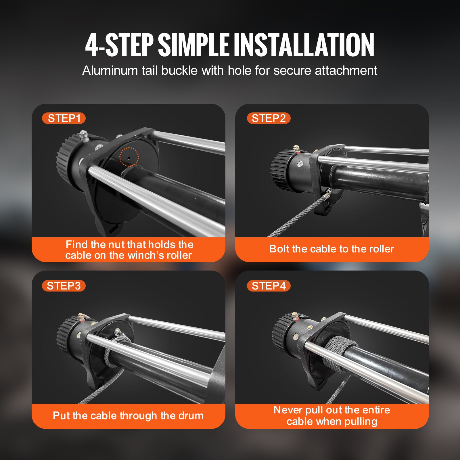 Καλώδιο βαρούλκου από γαλβανισμένο χάλυβα VEVOR, 3/8 ίντσες x 75 πόδια 15.200 λίβρες αντοχή σε θραύση, συρμάτινο σχοινί βαρούλκου με περιστρεφόμενο γάντζο, καλώδιο ρυμούλκησης βαρέως τύπου, Universal εφαρμογή για SUV, Μεγάλο όχημα εκτός δρόμου, Φορτηγό Καλώδιο βαρούλκου από γαλβανισμένο χάλυβα VEVOR, 3/8 ίντσες x 75 πόδια 15.200 λίβρες αντοχή σε θραύση, συρμάτινο σχοινί βαρούλκου με περιστρεφόμενο γάντζο, καλώδιο ρυμούλκησης βαρέως τύπου, Universal εφαρμογή για SUV, Μεγάλο όχημα εκτός δρόμου, Φορτηγό