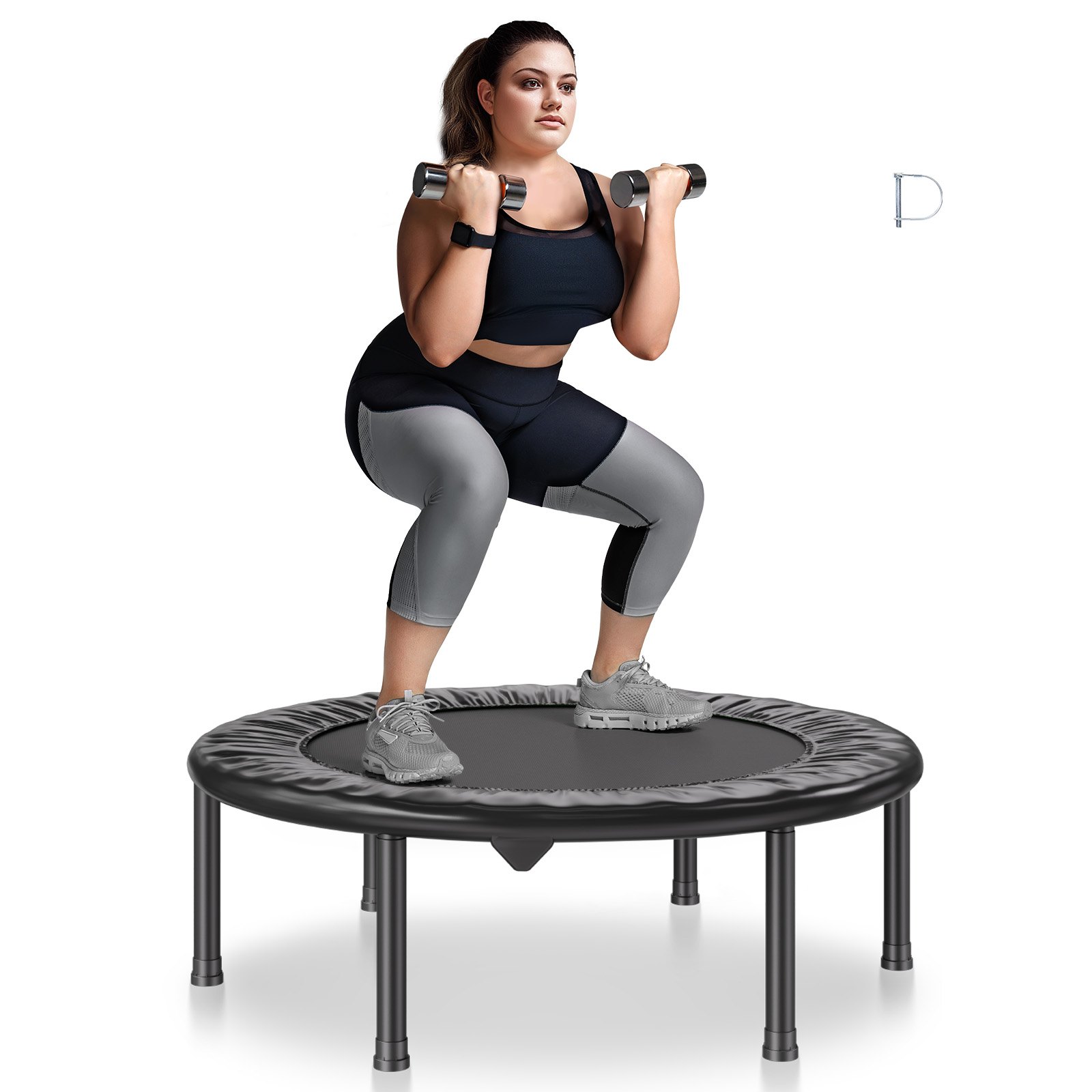 VEVOR 36" Πτυσσόμενο Mini Fitness Trampoline Adults Indoor Exercise Rebounder VEVOR 36" Πτυσσόμενο Mini Fitness Trampoline Adults Indoor Exercise Rebounder