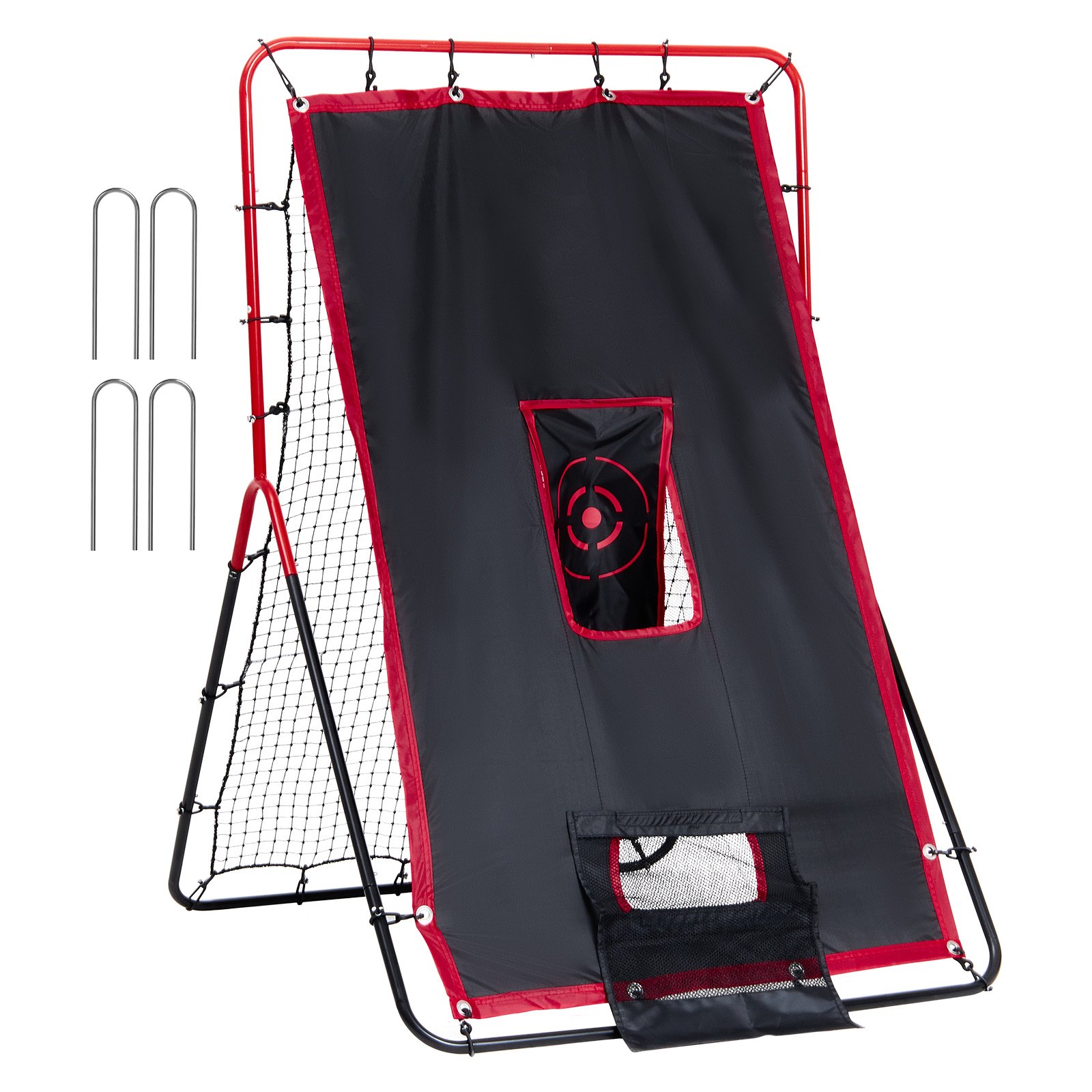 VEVOR Baseball And Softball Rebounder Net 3x4,5 ft 2-in-1 Switch Hitter Pitch VEVOR Baseball And Softball Rebounder Net 3x4,5 ft 2-in-1 Switch Hitter Pitch