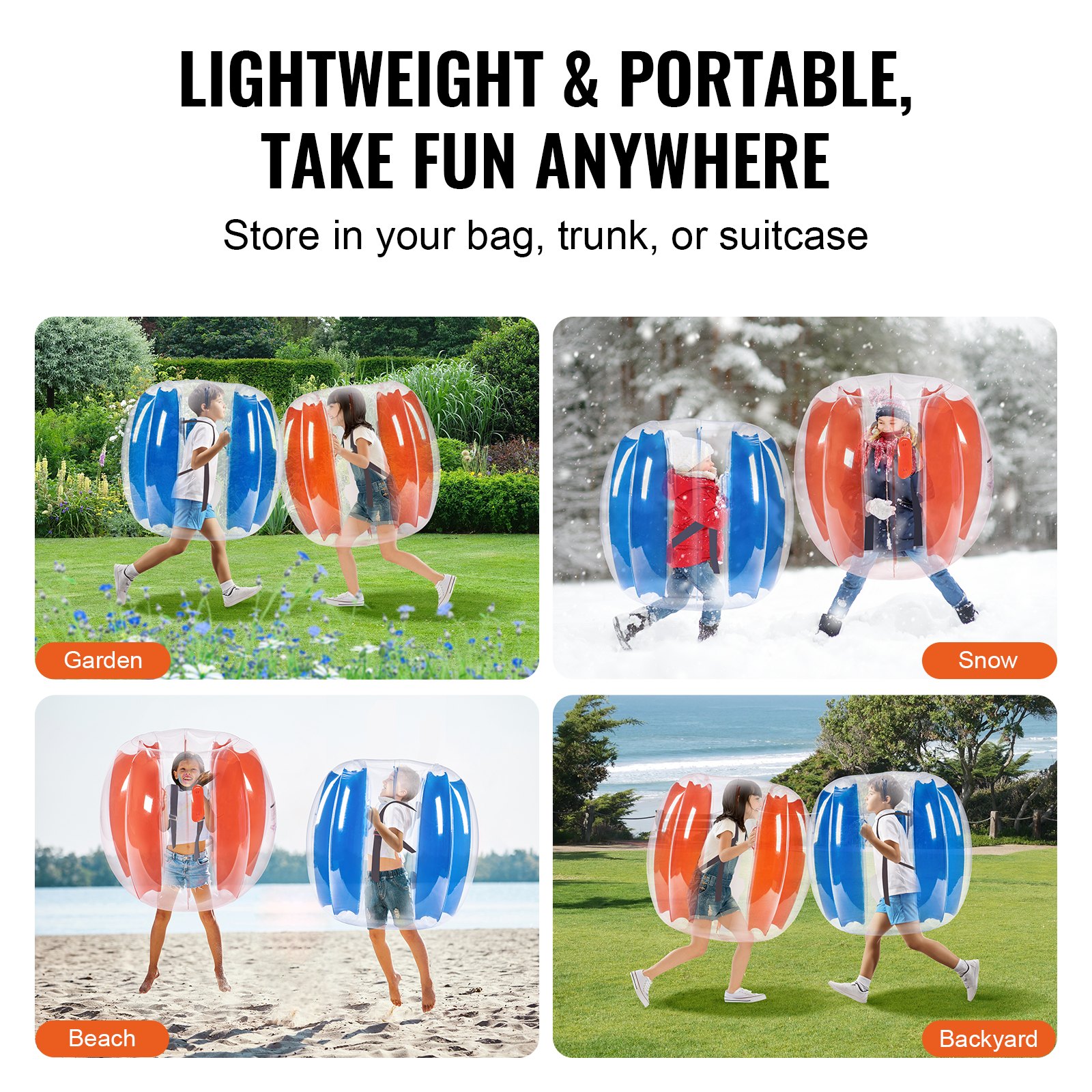 Φουσκωτές μπάλες προφυλακτήρα VEVOR 2-pack, 3FT/0,9M Body Sumo Zorb Balls για παιδιά και εφήβους, Ανθεκτικές μπάλες με φούσκα ανθρώπινου χάμστερ PVC για ομαδικό παιχνίδι σε εξωτερικούς χώρους, παιχνίδια προφυλακτήρα Bopper για παιδική χαρά, αυλή, πάρκο Φουσκωτές μπάλες προφυλακτήρα VEVOR 2-pack, 3FT/0,9M Body Sumo Zorb Balls για παιδιά και εφήβους, Ανθεκτικές μπάλες με φούσκα ανθρώπινου χάμστερ PVC για ομαδικό παιχνίδι σε εξωτερικούς χώρους, παιχνίδια προφυλακτήρα Bopper για παιδική χαρά, αυλή, πάρκο