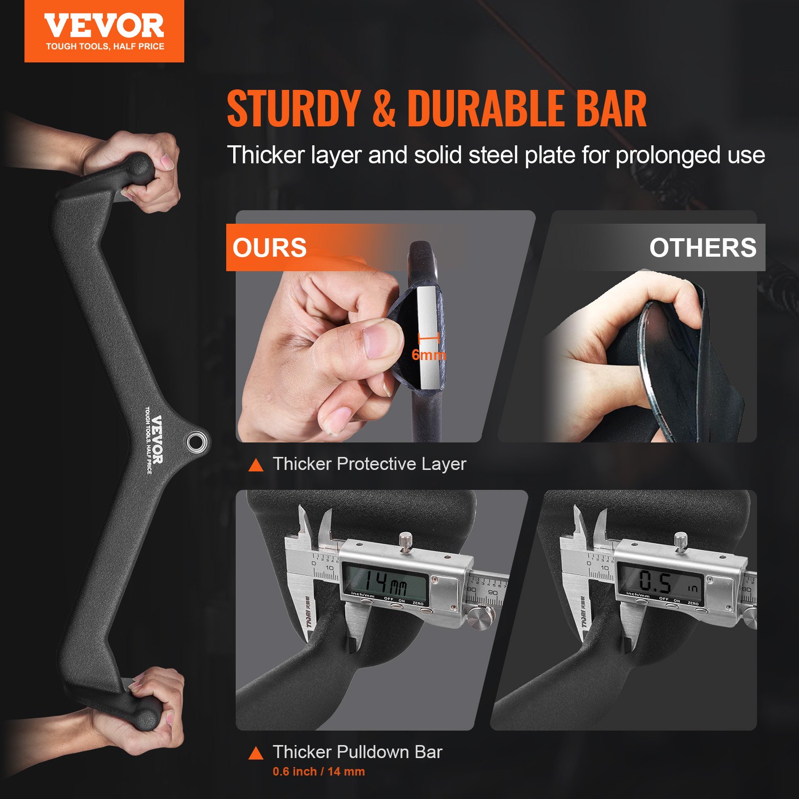 VEVOR LAT Pulldown Bar Tricep Handle Attachment V-bar Μηχάνημα καλωδίου για το σπίτι γυμναστήριο VEVOR LAT Pulldown Bar Tricep Handle Attachment V-bar Μηχάνημα καλωδίου για το σπίτι γυμναστήριο
