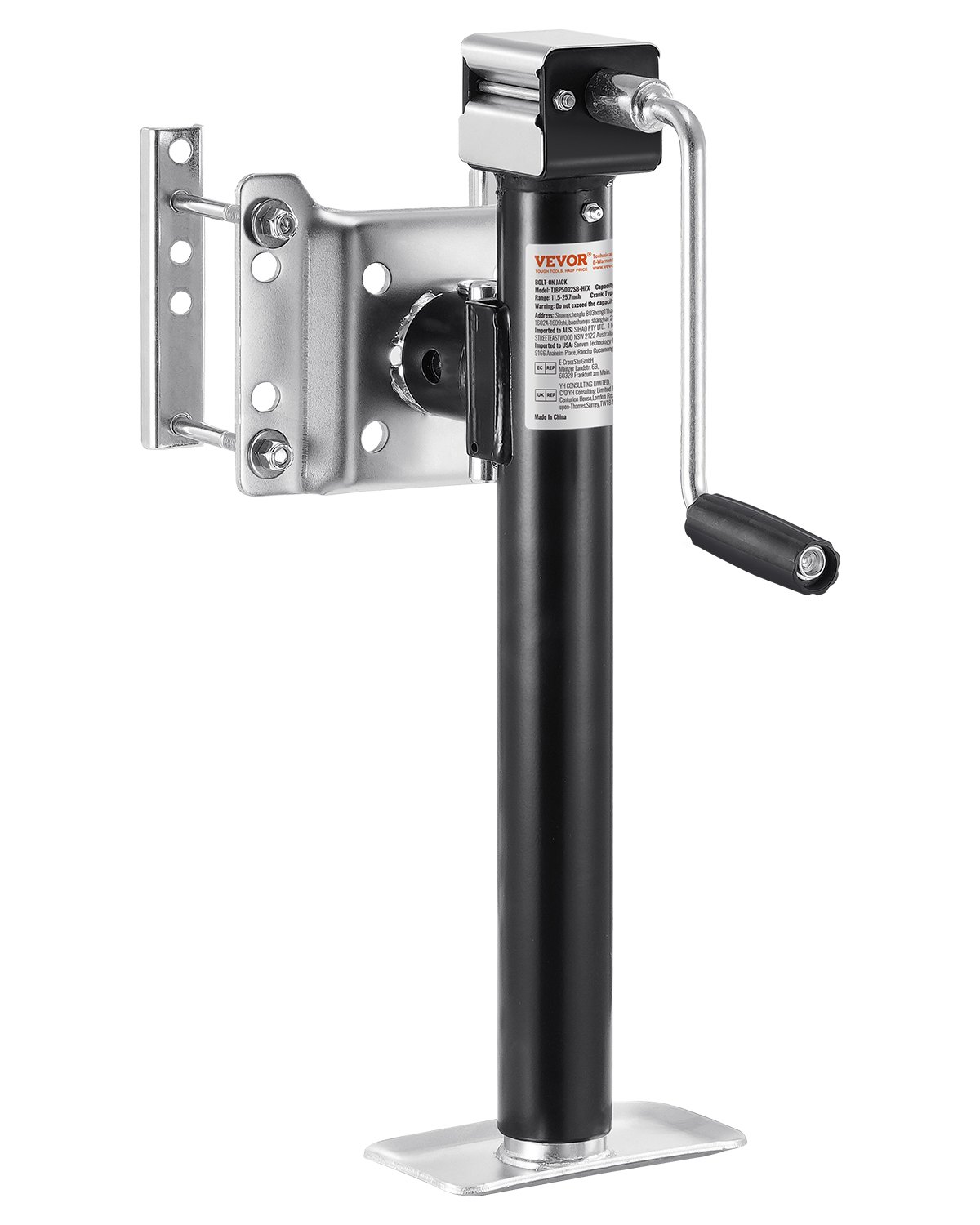 VEVOR Trailer Jack Bolt-on Trailer Tongue Jack 5000 lbs Dynamic Load 14,3" Lift VEVOR Trailer Jack Bolt-on Trailer Tongue Jack 5000 lbs Dynamic Load 14,3" Lift