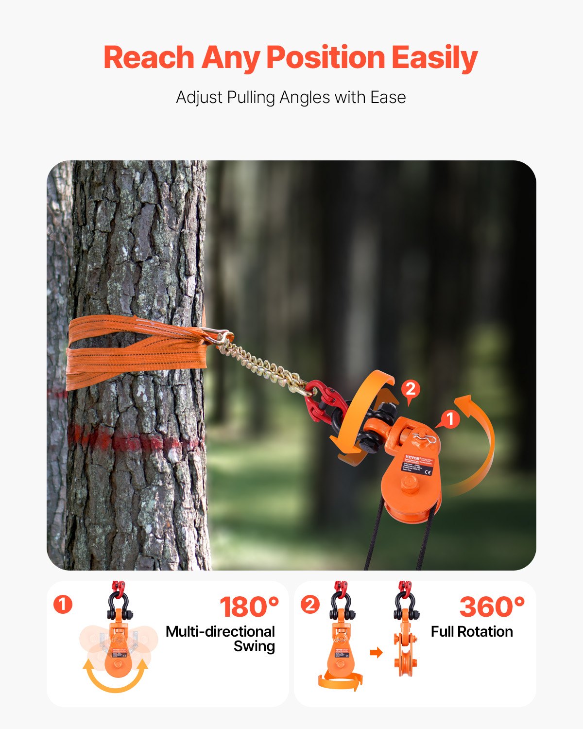 VEVOR 2 Ton Snatch Block Chain Flatbed Tow Truck Rollback Carrier Carrier Cable VEVOR 2 Ton Snatch Block Chain Flatbed Tow Truck Rollback Carrier Carrier Cable