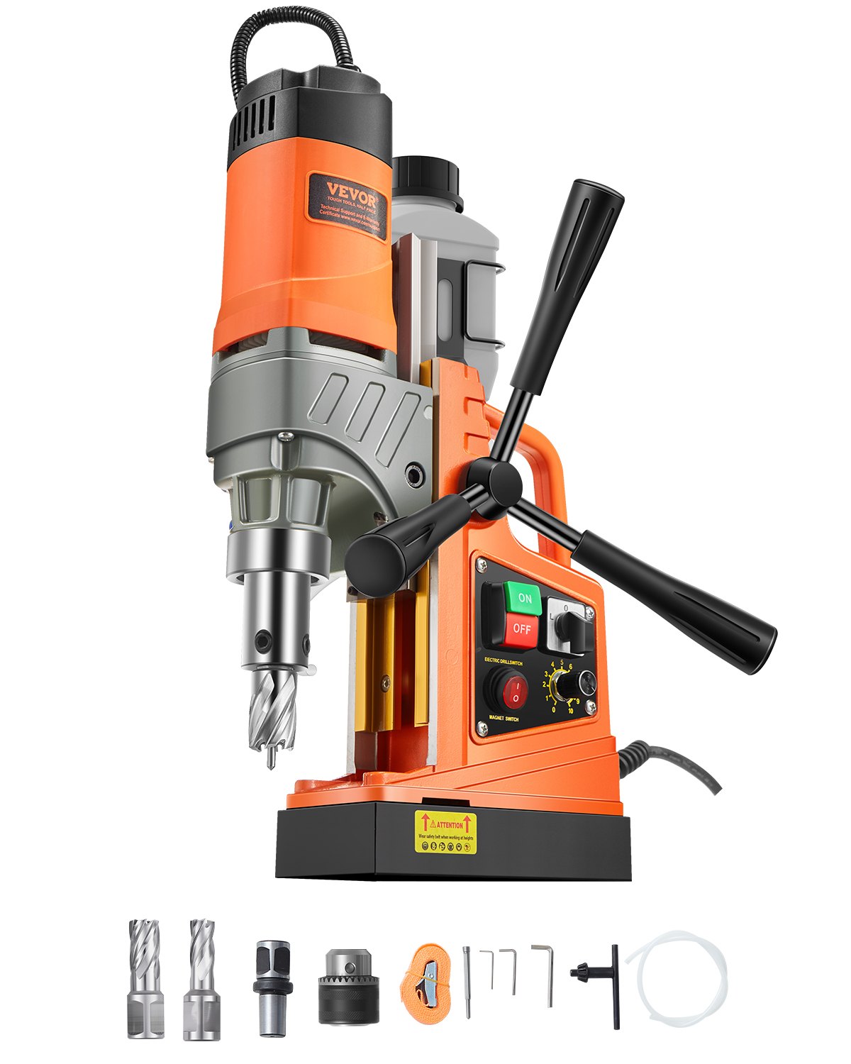 Magnetic Drill 1450W 2810 lbf Portable Mag Drill Press 1,6 in Boring Diameter Magnetic Drill 1450W 2810 lbf Portable Mag Drill Press 1,6 in Boring Diameter