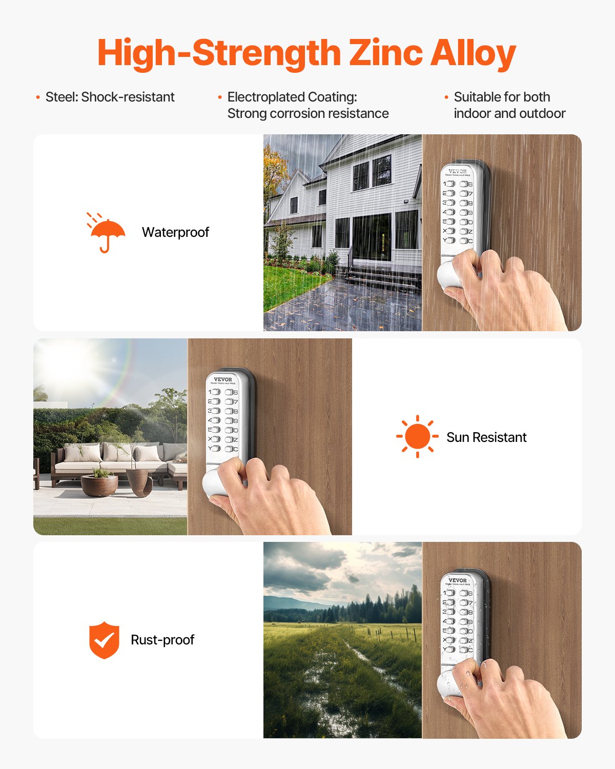 VEVOR Μηχανική κλειδαριά πόρτας εισόδου χωρίς κλειδί 14 κλειδί Μηχανικό πόμολο πληκτρολογίου πόρτας Αρχική VEVOR Μηχανική κλειδαριά πόρτας εισόδου χωρίς κλειδί 14 κλειδί Μηχανικό πόμολο πληκτρολογίου πόρτας Αρχική