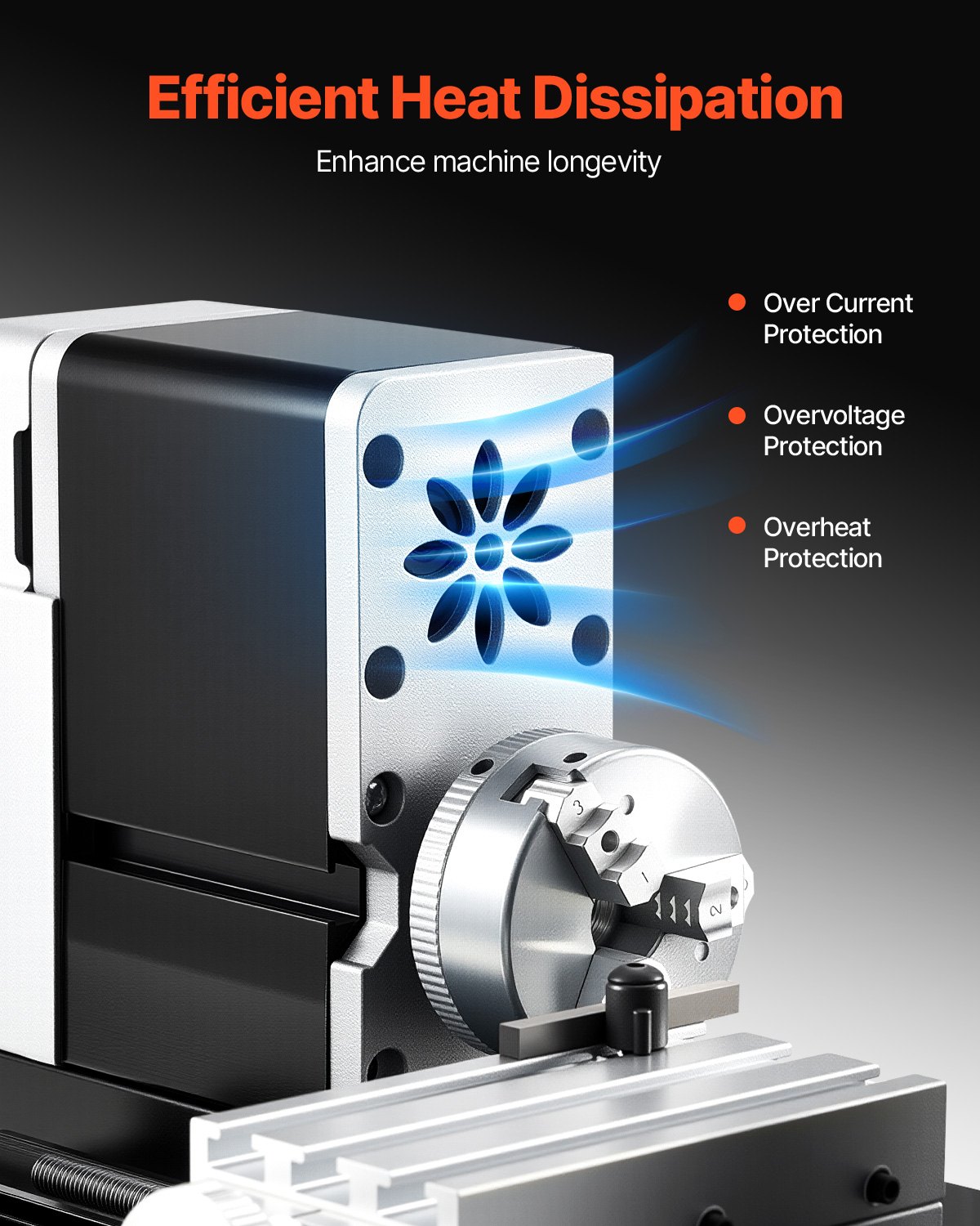 VEVOR Μίνι Τόρνος Μετάλλου 2,76 x 5,12 ίντσες Τόρνος Μετάλλου Ισχυρός 20.000 Σ.Α.Λ. 36W VEVOR Μίνι Τόρνος Μετάλλου 2,76 x 5,12 ίντσες Τόρνος Μετάλλου Ισχυρός 20.000 Σ.Α.Λ. 36W