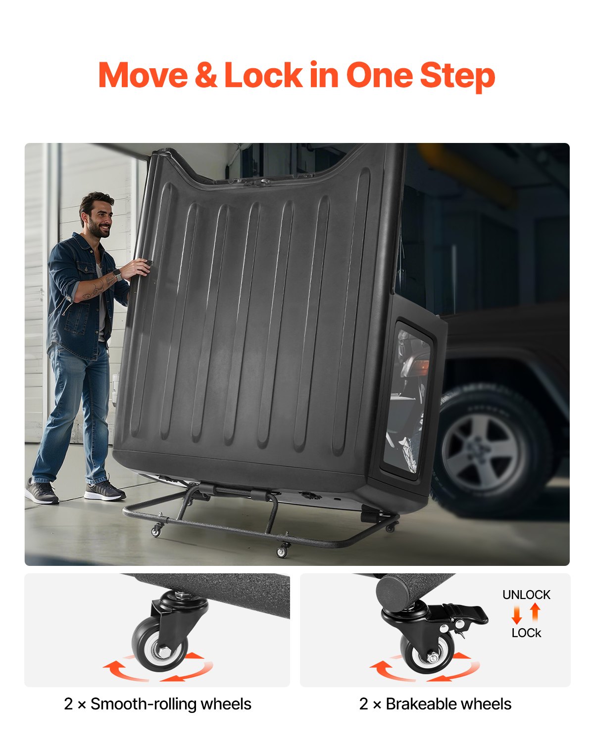 Κινητό στιβαρό καλάθι αποθήκευσης VEVOR για Jeep Wrangler TJ, JK, JL, JT Κινητό στιβαρό καλάθι αποθήκευσης VEVOR για Jeep Wrangler TJ, JK, JL, JT