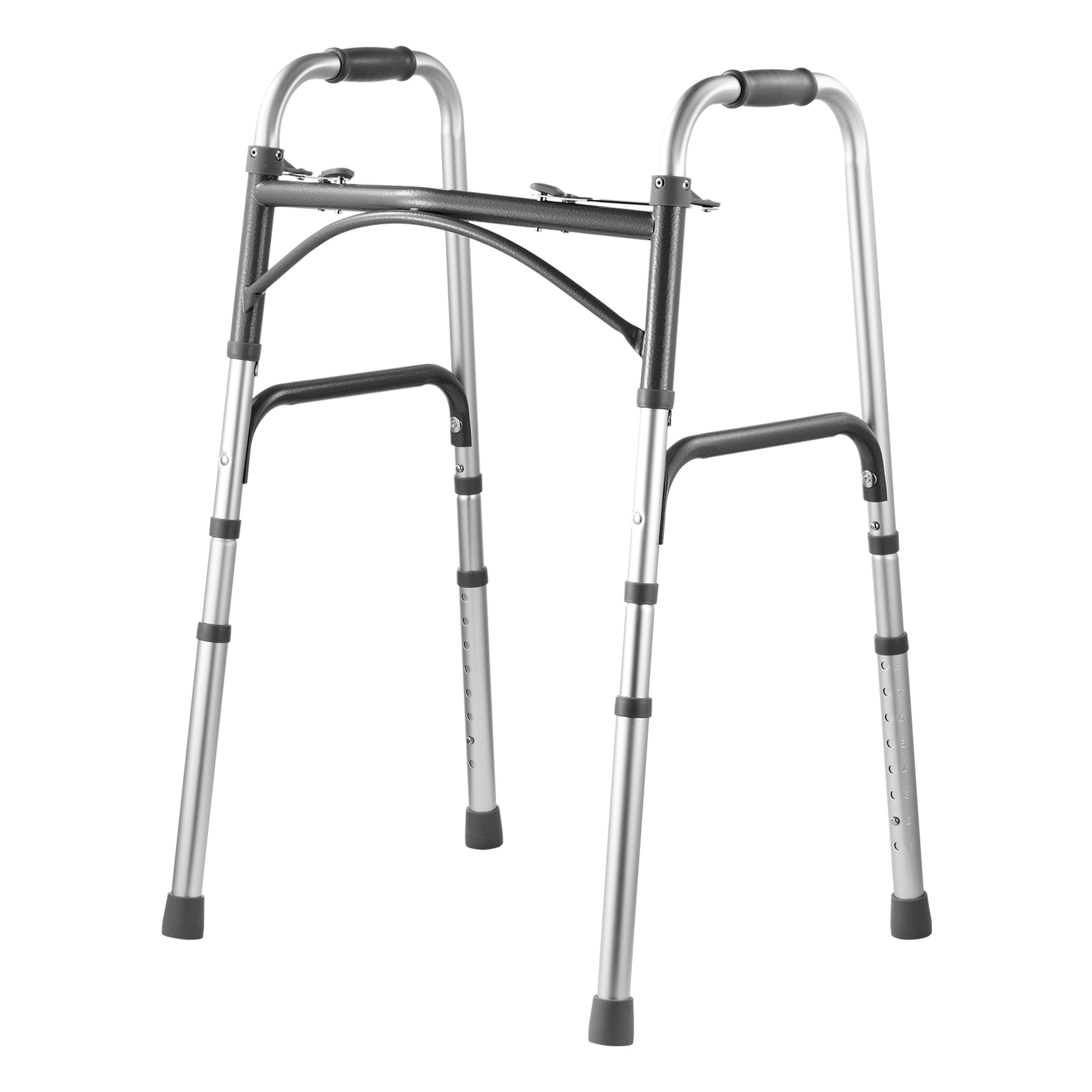 VEVOR Folding Walker Aluminium Mobility Walker Aid με ρυθμιζόμενο ύψος 350LBS VEVOR Folding Walker Aluminium Mobility Walker Aid με ρυθμιζόμενο ύψος 350LBS