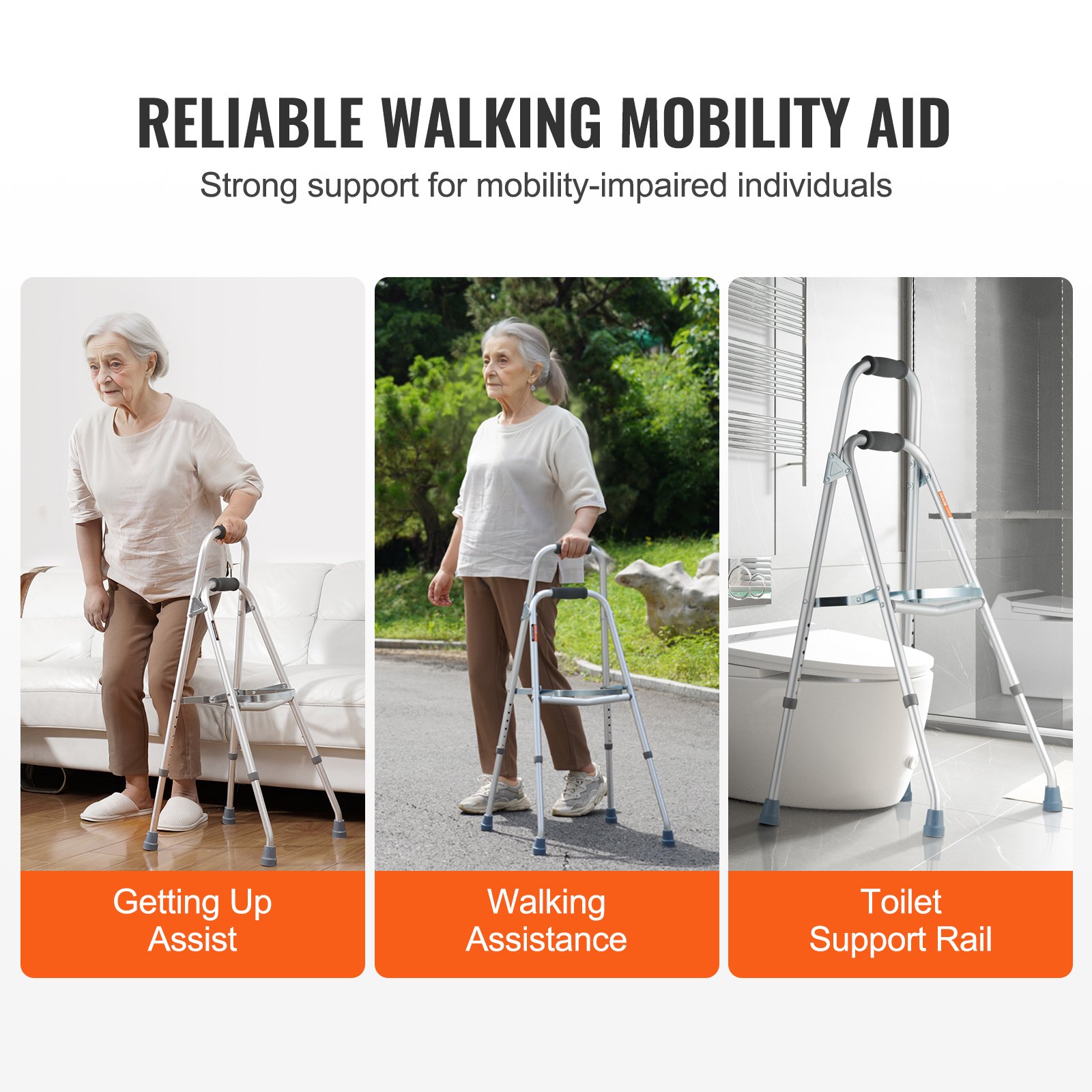 VEVOR Folding Hemi Walker One Arm Mobility Walker για ηλικιωμένους και ρυθμιζόμενο ύψος VEVOR Folding Hemi Walker One Arm Mobility Walker για ηλικιωμένους και ρυθμιζόμενο ύψος