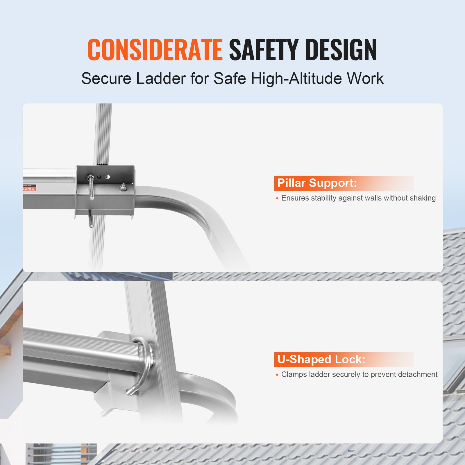 VEVOR Ladder Stabilizer Extension Ladder Standoff Heavy Duty Άνοιγμα φτερού VEVOR Ladder Stabilizer Extension Ladder Standoff Heavy Duty Άνοιγμα φτερού