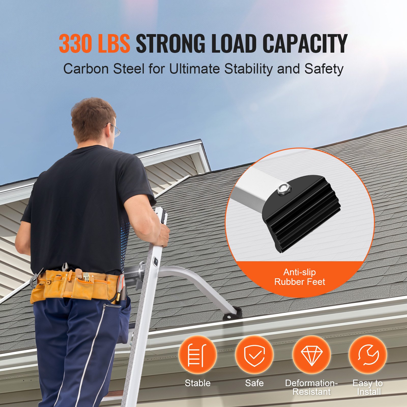 VEVOR Ladder Stabilizer Extension Ladder Standoff Heavy Duty Άνοιγμα φτερού VEVOR Ladder Stabilizer Extension Ladder Standoff Heavy Duty Άνοιγμα φτερού