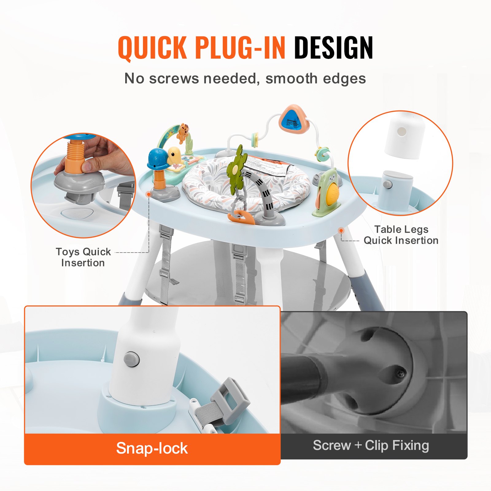 VEVOR Baby Activity Center Διαδραστικό τραπέζι Play Center με τραγούδια μουσικής παιχνιδιών VEVOR Baby Activity Center Διαδραστικό τραπέζι Play Center με τραγούδια μουσικής παιχνιδιών