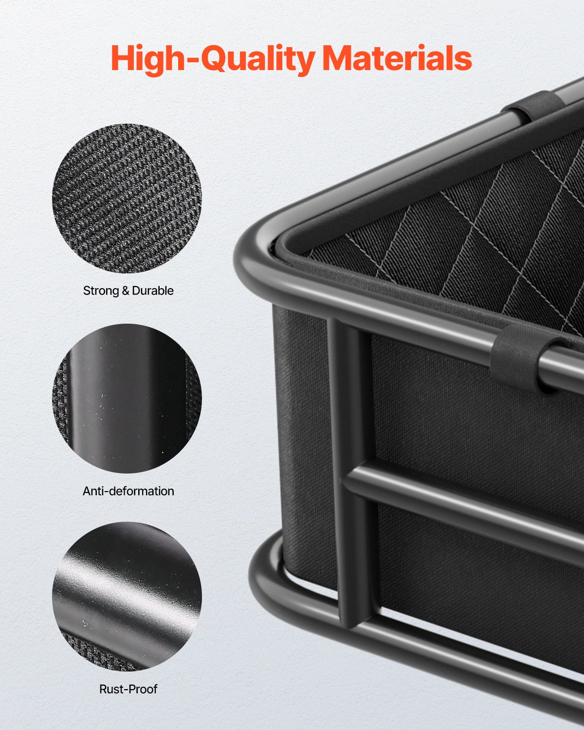 VEVOR Πίσω καλάθι ποδηλάτου Μεσαίο δίχτυ φορτίου καλαθιού ποδηλάτου, αδιάβροχο κάλυμμα VEVOR Πίσω καλάθι ποδηλάτου Μεσαίο δίχτυ φορτίου καλαθιού ποδηλάτου, αδιάβροχο κάλυμμα