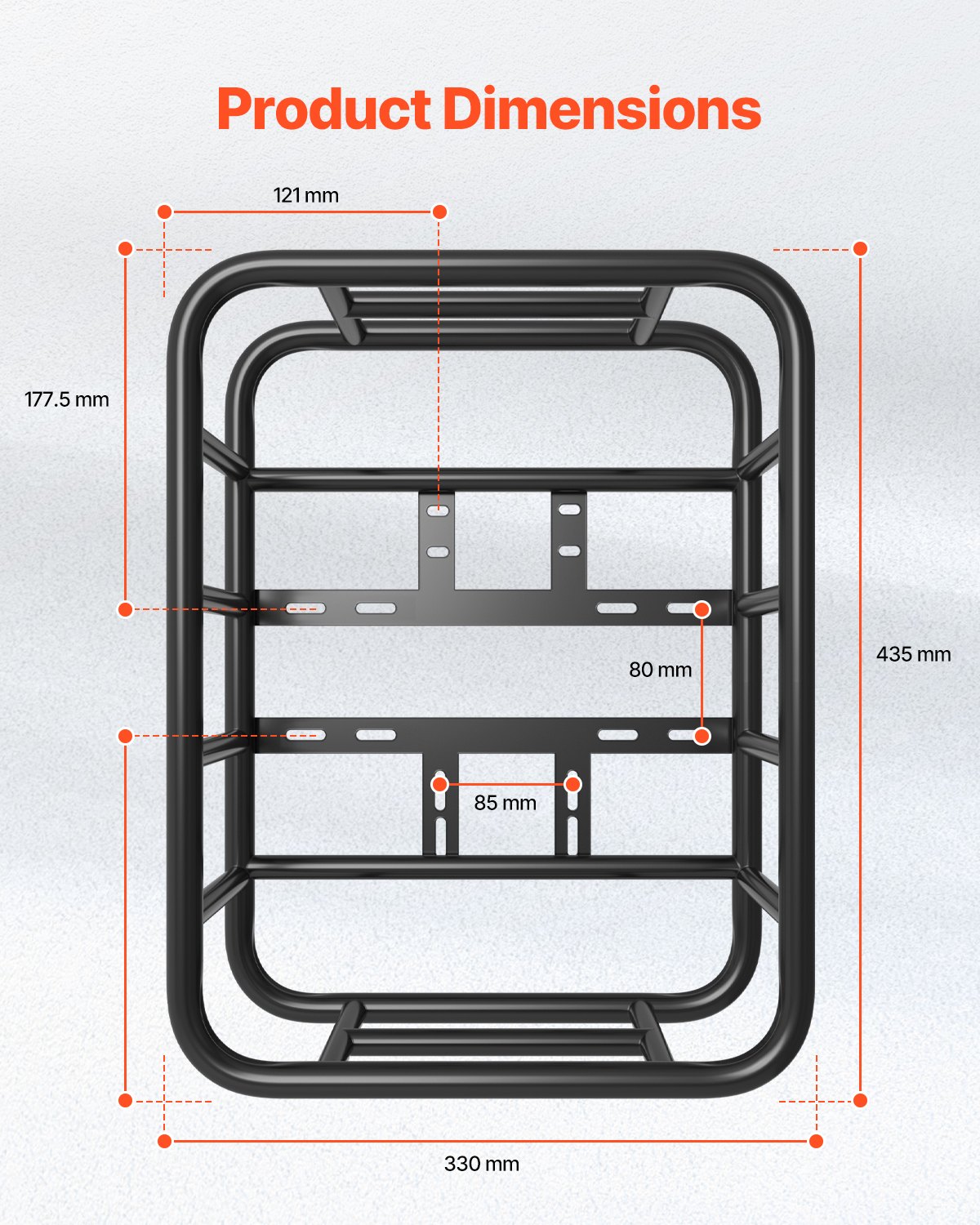 VEVOR Πίσω καλάθι ποδηλάτου Μεσαίο δίχτυ φορτίου καλαθιού ποδηλάτου, αδιάβροχο κάλυμμα VEVOR Πίσω καλάθι ποδηλάτου Μεσαίο δίχτυ φορτίου καλαθιού ποδηλάτου, αδιάβροχο κάλυμμα