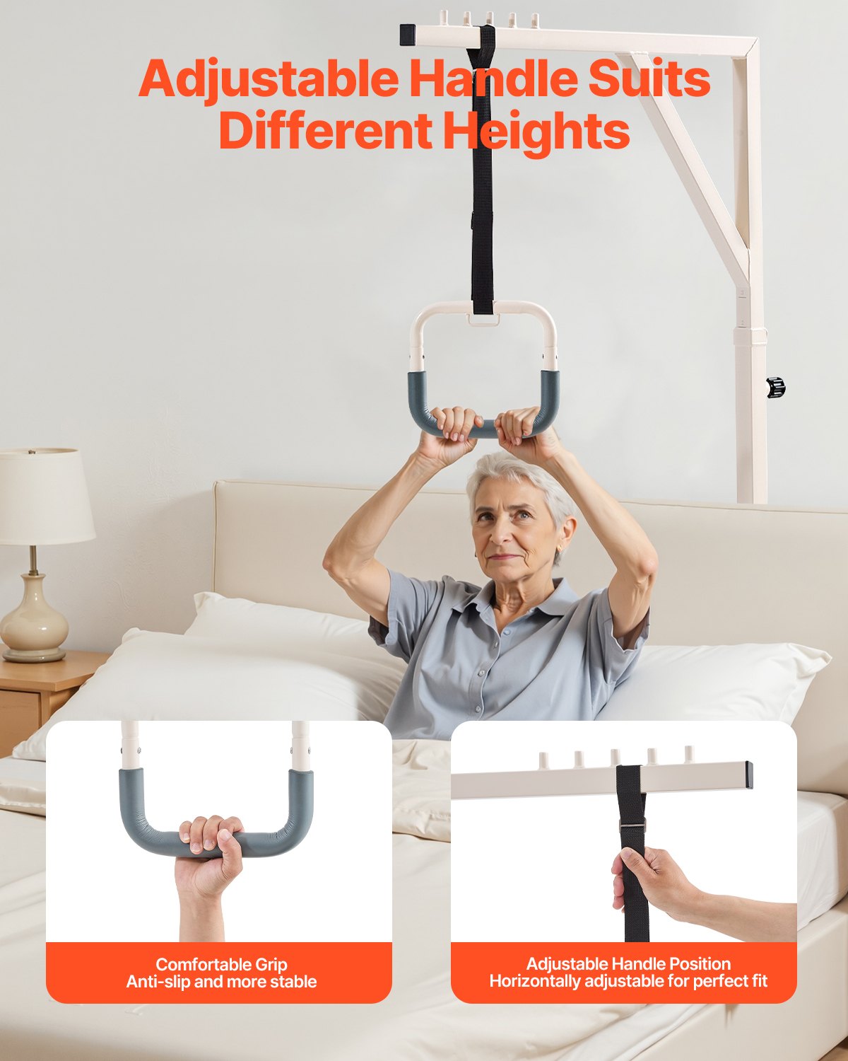 Τραπέζιο VEVOR για κινητικότητα κρεβατιού, χωρητικότητας 350 λιβρών, με 2 ρόδες Τραπέζιο VEVOR για κινητικότητα κρεβατιού, χωρητικότητας 350 λιβρών, με 2 ρόδες