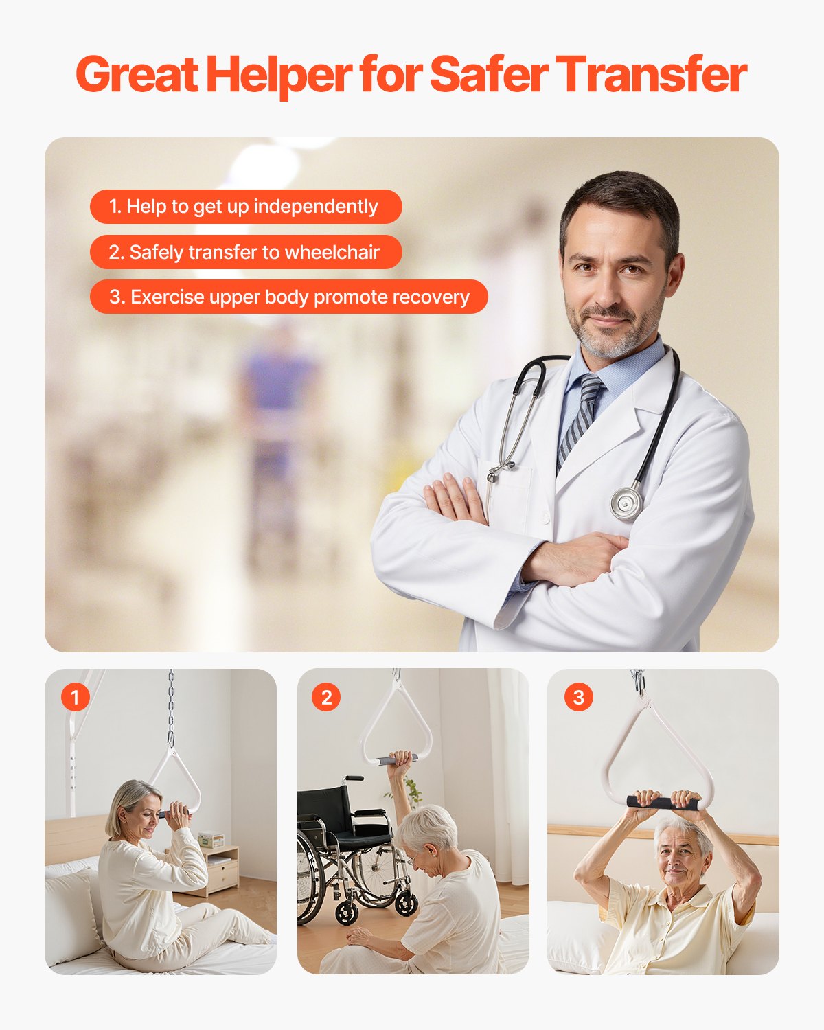 Τραπεζοειδής Μπάρα VEVOR για Κινητικότητα Κρεβατιού 250LBS Τραπεζοειδής Μπάρα Κρεβατιού με Σφιγκτήρα και Βάση Δαπέδου Τραπεζοειδής Μπάρα VEVOR για Κινητικότητα Κρεβατιού 250LBS Τραπεζοειδής Μπάρα Κρεβατιού με Σφιγκτήρα και Βάση Δαπέδου