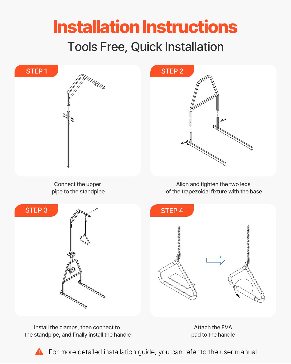Τραπεζοειδής Μπάρα VEVOR για Κινητικότητα Κρεβατιού 250LBS Τραπεζοειδής Μπάρα Κρεβατιού με Σφιγκτήρα και Βάση Δαπέδου Τραπεζοειδής Μπάρα VEVOR για Κινητικότητα Κρεβατιού 250LBS Τραπεζοειδής Μπάρα Κρεβατιού με Σφιγκτήρα και Βάση Δαπέδου