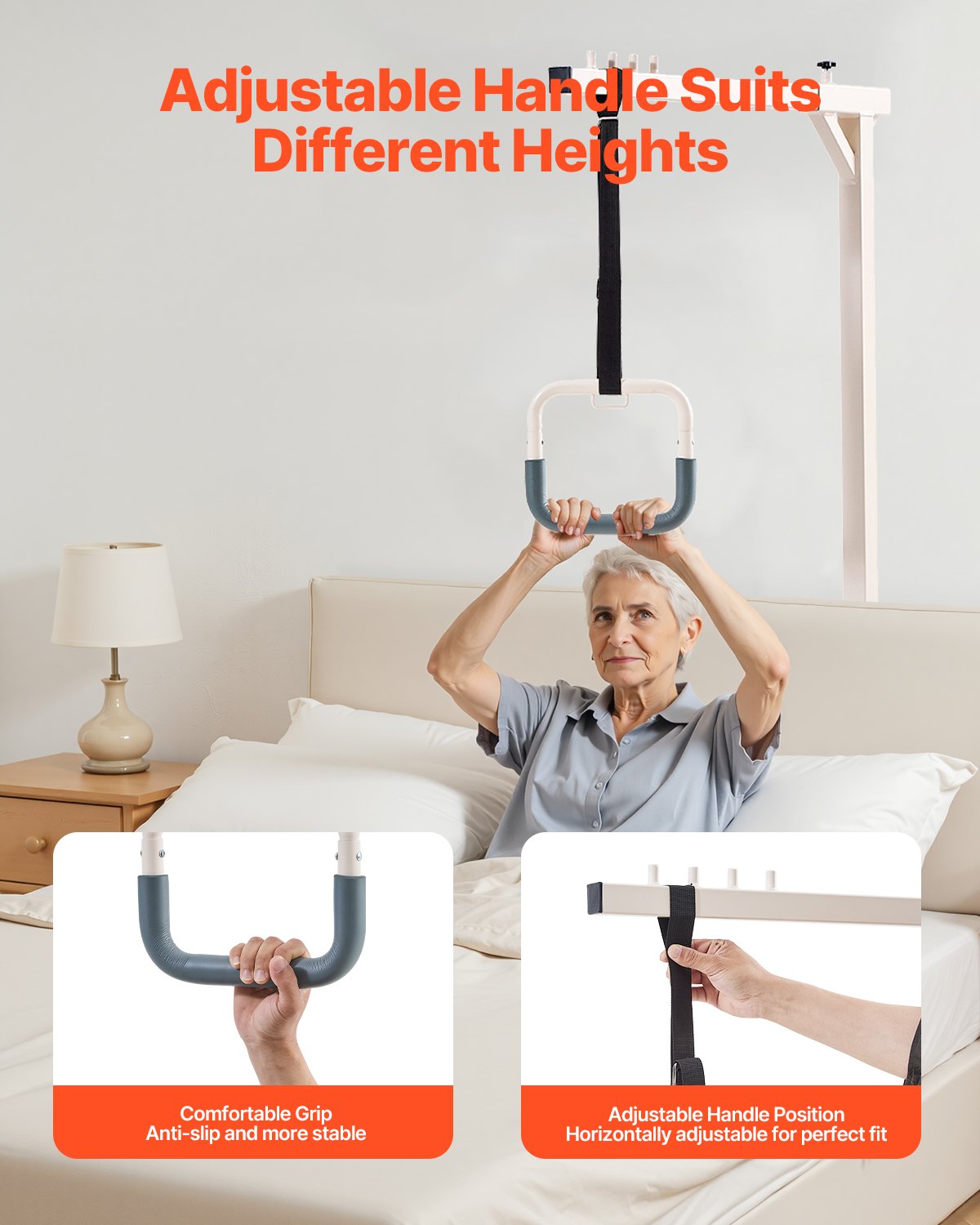 Τραπεζοειδής Μπάρα VEVOR για Κινητικότητα Κρεβατιού, Χωρητικότητα 250 LBS, Ελεύθερη Τραπεζοειδής Μπάρα Τραπεζοειδής Μπάρα VEVOR για Κινητικότητα Κρεβατιού, Χωρητικότητα 250 LBS, Ελεύθερη Τραπεζοειδής Μπάρα