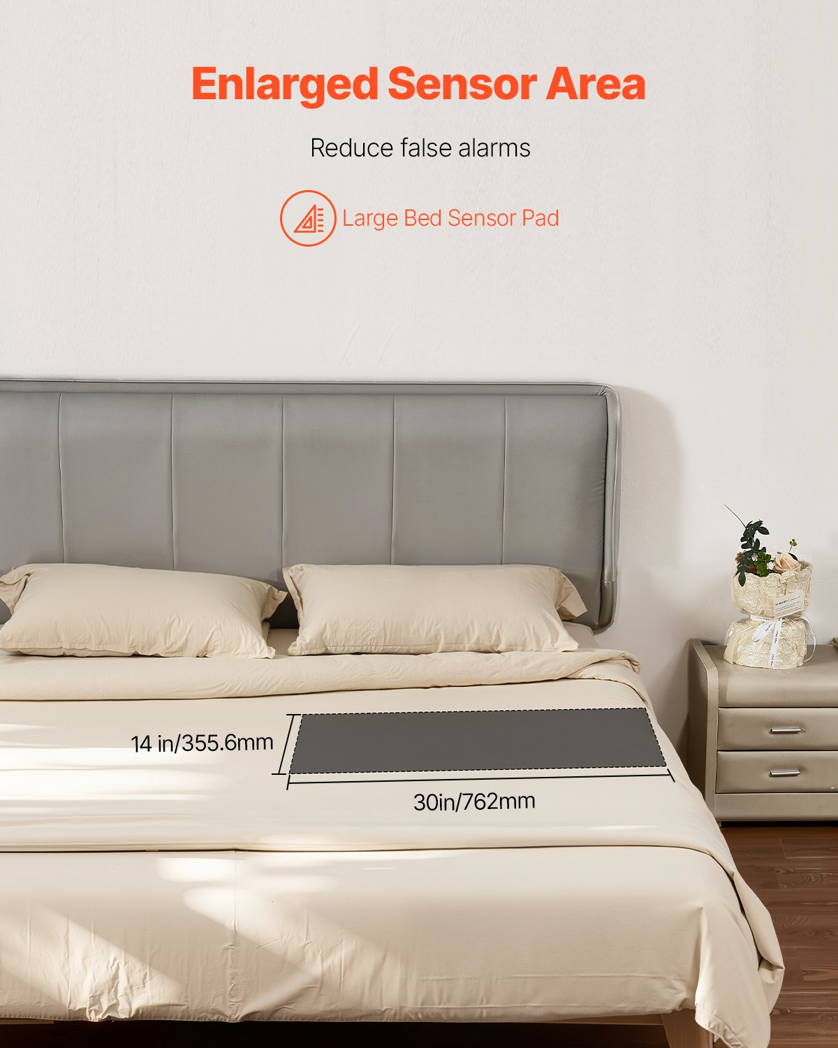 Σύστημα συναγερμού κρεβατιού VEVOR για ηλικιωμένους Ενήλικες Ασύρματο Αισθητήρας Κρεβατιού με τηλεειδοποιητή Σύστημα συναγερμού κρεβατιού VEVOR για ηλικιωμένους Ενήλικες Ασύρματο Αισθητήρας Κρεβατιού με τηλεειδοποιητή
