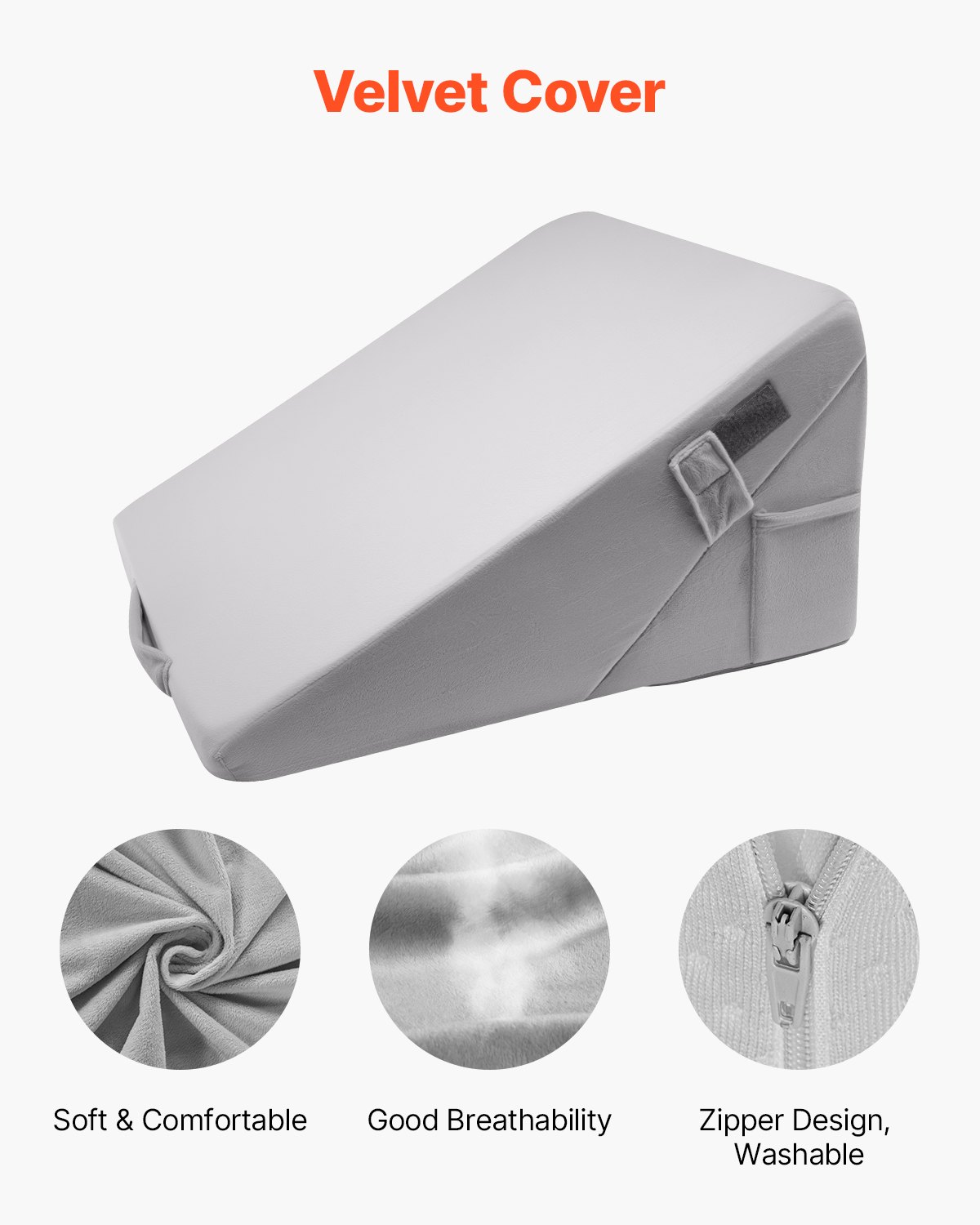 Ορθοπεδικό μαξιλάρι VEVOR με ρυθμιζόμενο σκελετό, πλενόμενο για ύπνο με πίσω πόδια και αυχένα Ορθοπεδικό μαξιλάρι VEVOR με ρυθμιζόμενο σκελετό, πλενόμενο για ύπνο με πίσω πόδια και αυχένα