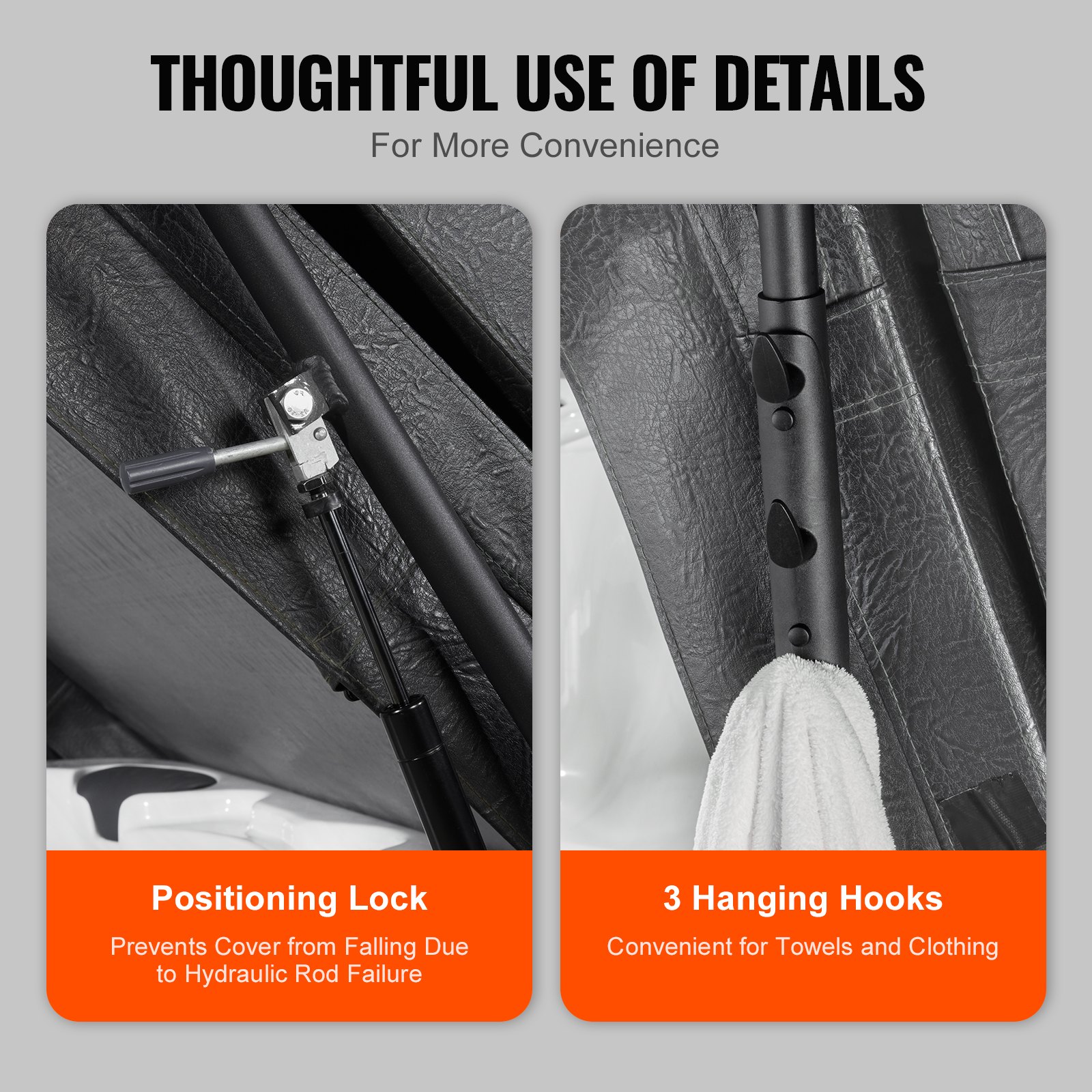 VEVOR Hot Tub Cover Lift, Spa Cover Lift, Υδραυλικό, Πλάτος 69" - 96,5" Ρυθμιζόμενο, Εγκατεστημένο και στις δύο πλευρές στο επάνω μέρος, Κατάλληλο για διάφορα μεγέθη ορθογώνιων μπανιέρων, υδρομασάζ, σπα VEVOR Hot Tub Cover Lift, Spa Cover Lift, Υδραυλικό, Πλάτος 69" - 96,5" Ρυθμιζόμενο, Εγκατεστημένο και στις δύο πλευρές στο επάνω μέρος, Κατάλληλο για διάφορα μεγέθη ορθογώνιων μπανιέρων, υδρομασάζ, σπα