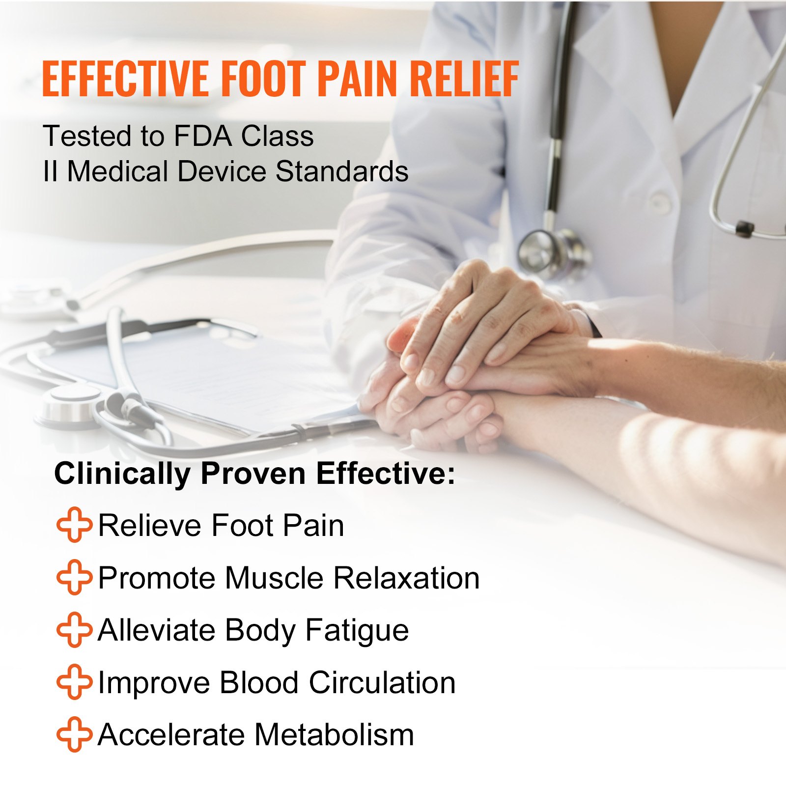 VEVOR Foot Circulation Stimulator με Heat EMS & TENS Foot Neuropathy Massager VEVOR Foot Circulation Stimulator με Heat EMS & TENS Foot Neuropathy Massager