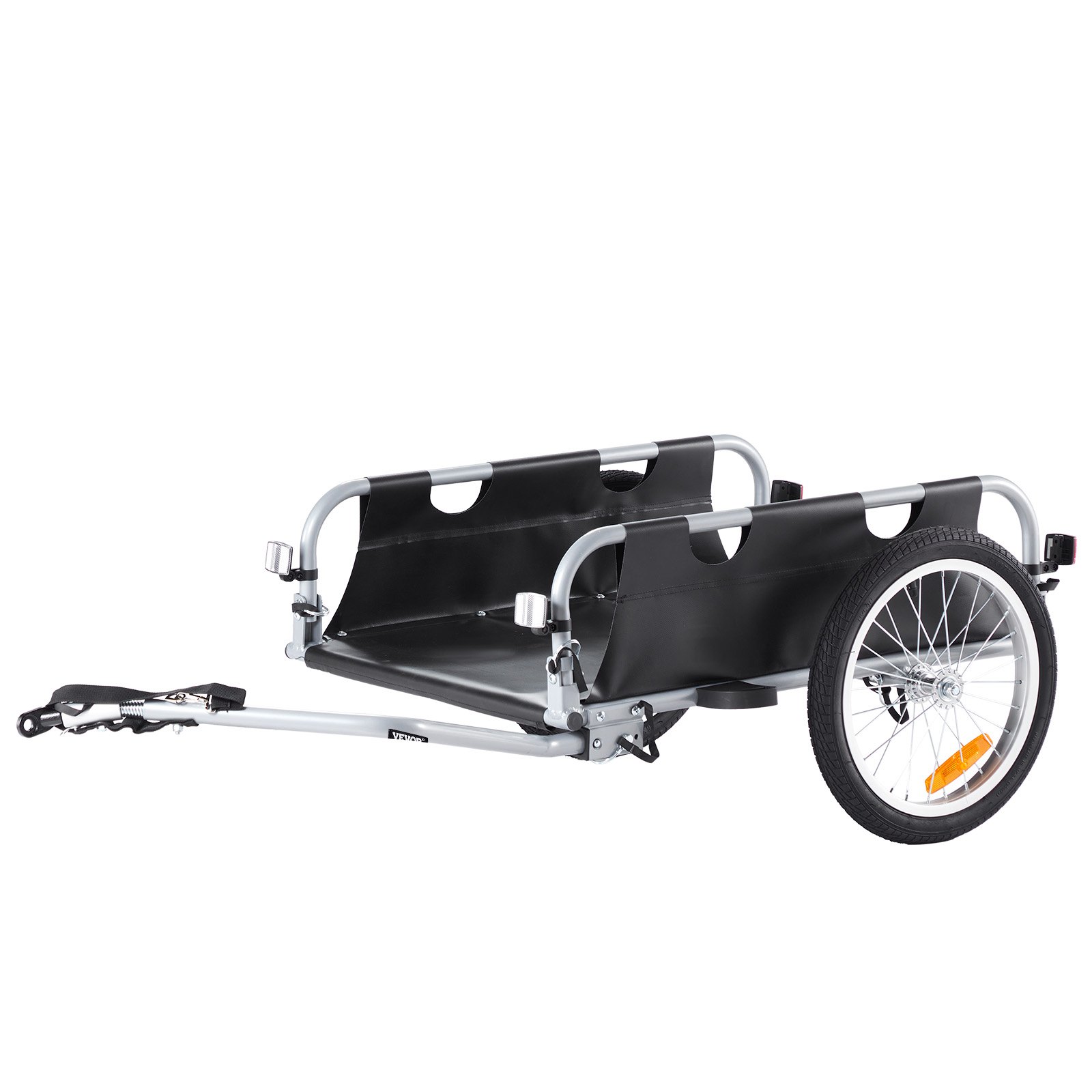 VEVOR Bike Cargo Trailer, χωρητικότητα 100 lbs, βαρέως τύπου καρότσι ποδηλάτου, αναδιπλούμενο συμπαγές χώρο αποθήκευσης & γρήγορη απελευθέρωση με γενικό κοτσαδόρο, τροχοί 16", ασφαλείς ανακλαστήρες, χωράει σε τροχούς ποδηλάτου 22"-28 VEVOR Bike Cargo Trailer, χωρητικότητα 100 lbs, βαρέως τύπου καρότσι ποδηλάτου, αναδιπλούμενο συμπαγές χώρο αποθήκευσης & γρήγορη απελευθέρωση με γενικό κοτσαδόρο, τροχοί 16", ασφαλείς ανακλαστήρες, χωράει σε τροχούς ποδηλάτου 22"-28