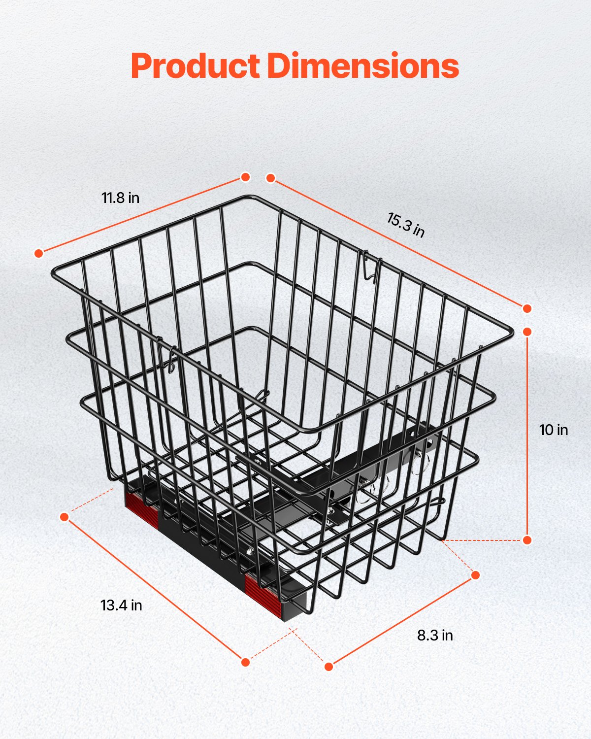 VEVOR Scooter Rear Basket Καλάθι βαρέως τύπου Mobility with Handle 1 in Receiver VEVOR Scooter Rear Basket Καλάθι βαρέως τύπου Mobility with Handle 1 in Receiver