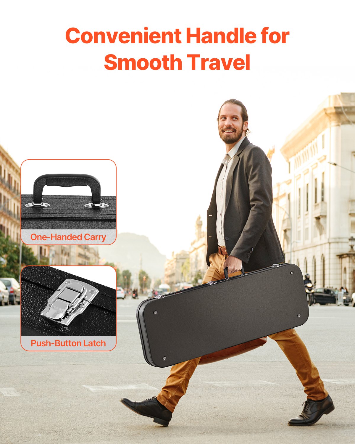 Σκληρή θήκη VEVOR Electric Guitar 43.11 in with Lock and Key για ηλεκτρική κιθάρα Σκληρή θήκη VEVOR Electric Guitar 43.11 in with Lock and Key για ηλεκτρική κιθάρα