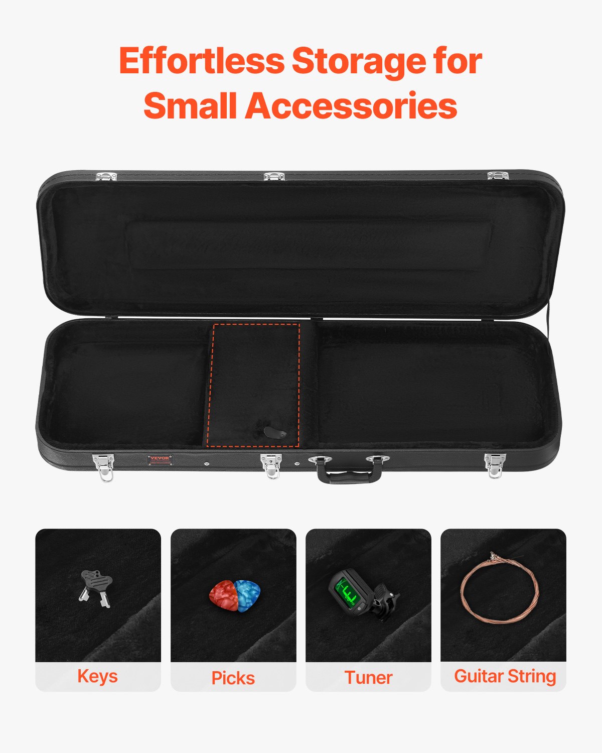 Σκληρή θήκη VEVOR Electric Guitar 43.11 in with Lock and Key για ηλεκτρική κιθάρα Σκληρή θήκη VEVOR Electric Guitar 43.11 in with Lock and Key για ηλεκτρική κιθάρα
