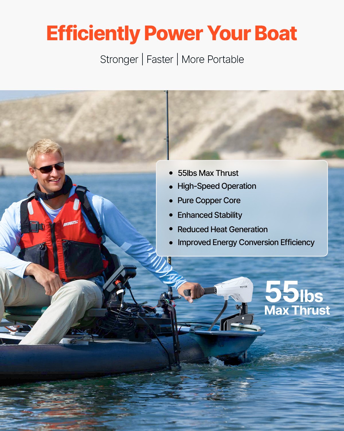 VEVOR 55lb 12V Ηλεκτρικός κινητήρας συρτής συρτής αλμυρού νερού Κινητήρας σκάφους VEVOR 55lb 12V Ηλεκτρικός κινητήρας συρτής συρτής αλμυρού νερού Κινητήρας σκάφους