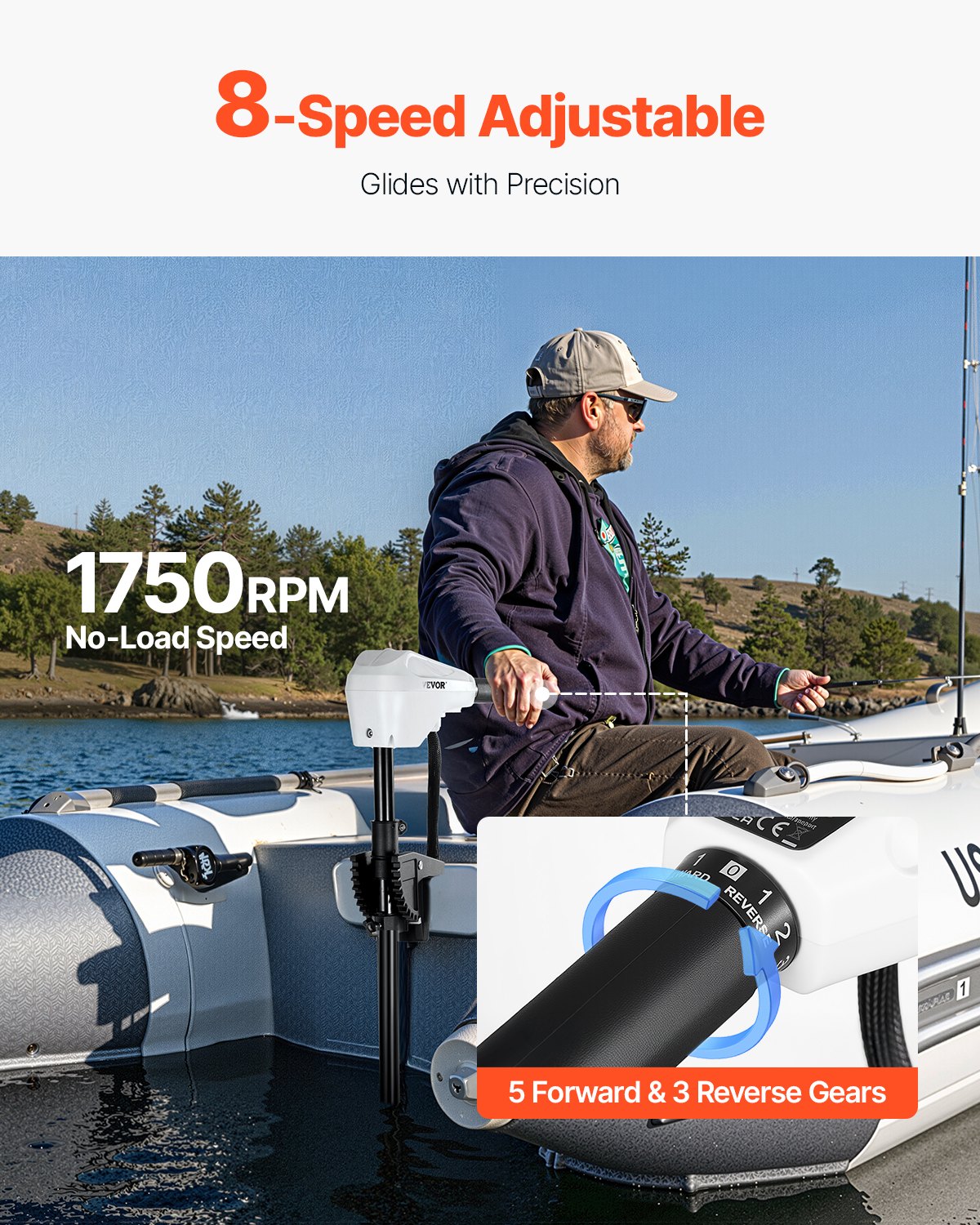 VEVOR 55lb 12V Ηλεκτρικός κινητήρας συρτής συρτής αλμυρού νερού Κινητήρας σκάφους VEVOR 55lb 12V Ηλεκτρικός κινητήρας συρτής συρτής αλμυρού νερού Κινητήρας σκάφους