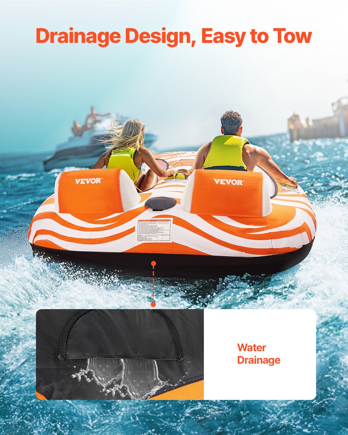Ρυμουλκούμενοι σωλήνες VEVOR για βαρκάδα 2 ατόμων Ρυμουλκούμενο φουσκωτό σκάφος με 2 πιλοτήρια Ρυμουλκούμενοι σωλήνες VEVOR για βαρκάδα 2 ατόμων Ρυμουλκούμενο φουσκωτό σκάφος με 2 πιλοτήρια