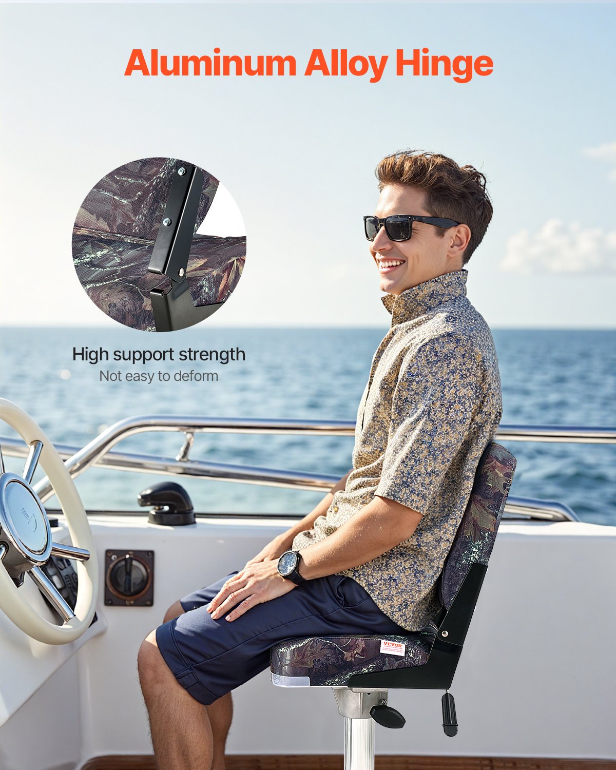 VEVOR Κάθισμα Σκάφους Χαμηλή Πλάτη Πτυσσόμενο Κάθισμα Σκάφους Σφουγγάρι Μαξιλάρι Καμουφλάζ 2τμχ VEVOR Κάθισμα Σκάφους Χαμηλή Πλάτη Πτυσσόμενο Κάθισμα Σκάφους Σφουγγάρι Μαξιλάρι Καμουφλάζ 2τμχ