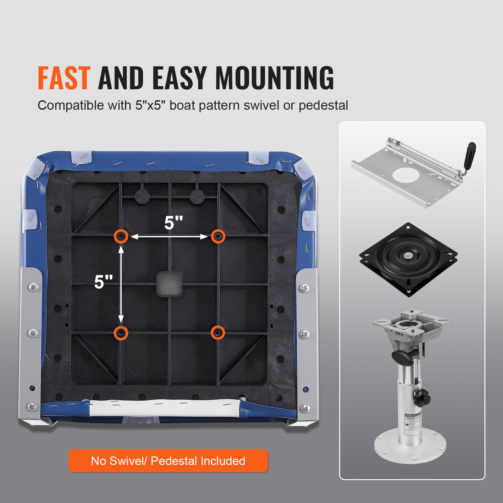 Κάθισμα σκάφους VEVOR Πτυσσόμενη καρέκλα ψαρόβαρκου με χαμηλή πλάτη με επένδυση από σφουγγάρι 2 πακέτο Κάθισμα σκάφους VEVOR Πτυσσόμενη καρέκλα ψαρόβαρκου με χαμηλή πλάτη με επένδυση από σφουγγάρι 2 πακέτο