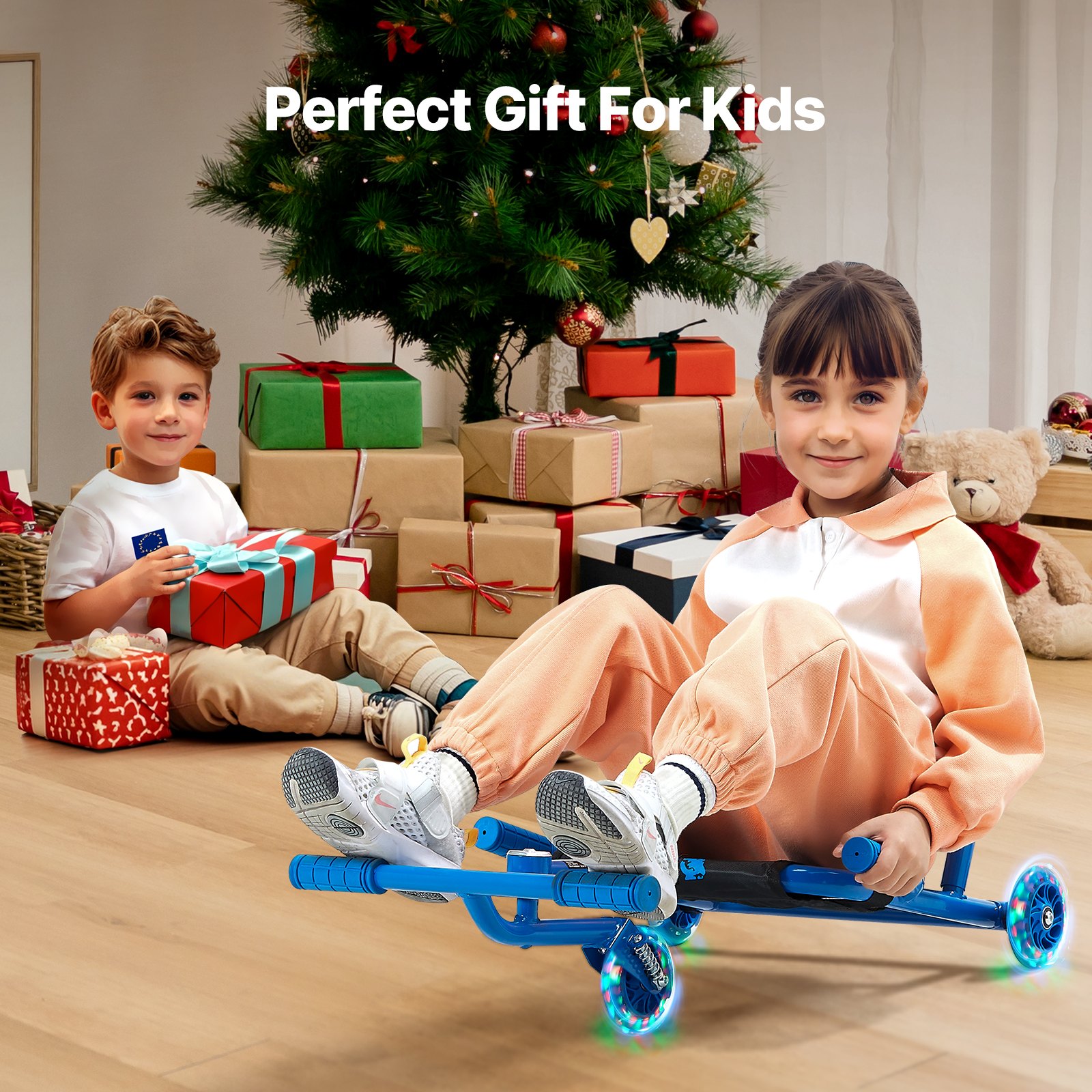 VEVOR Ride on Scooter Powered by Zig-Zag Motion Drift Cart για παιδιά ηλικίας 4+ VEVOR Ride on Scooter Powered by Zig-Zag Motion Drift Cart για παιδιά ηλικίας 4+