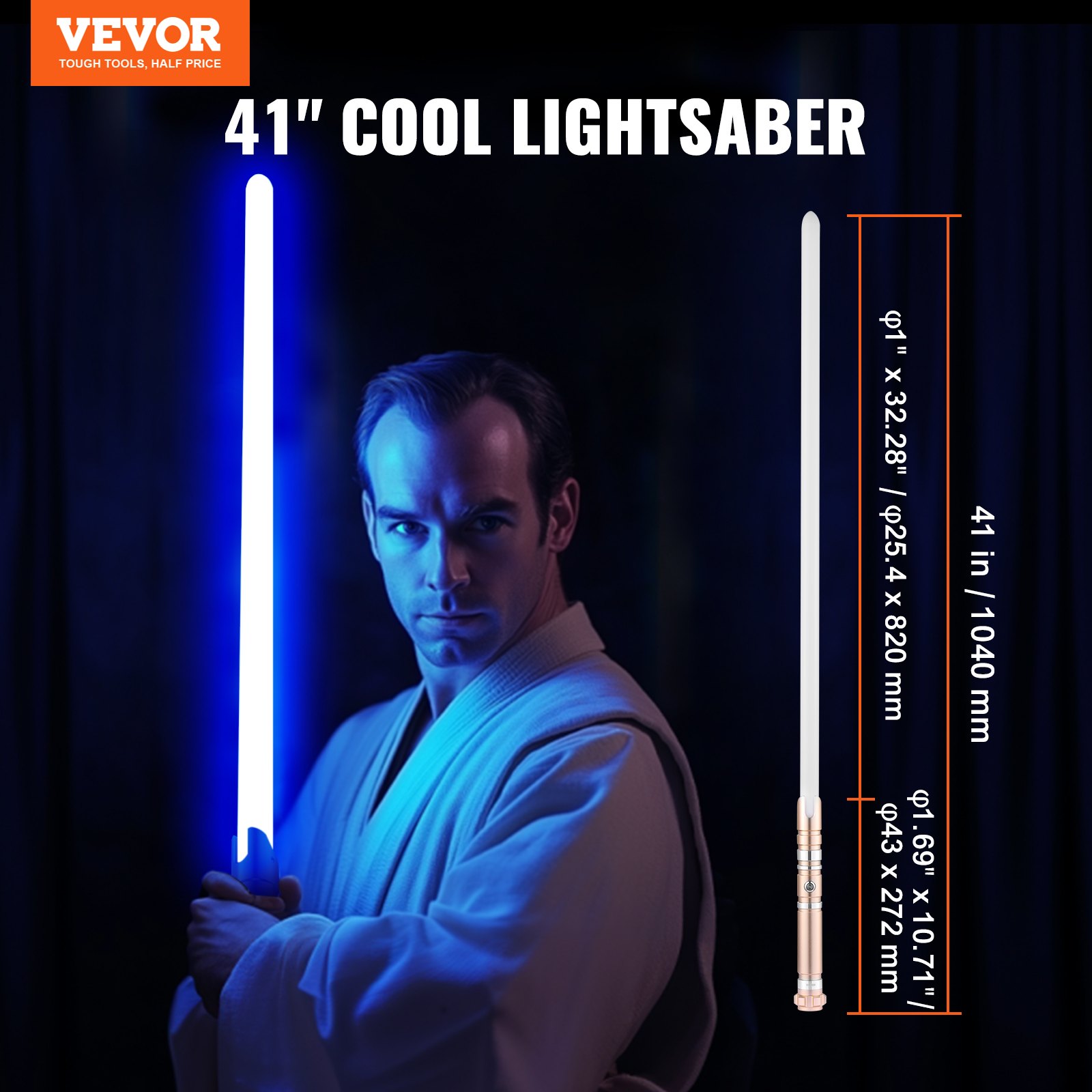 VEVOR Lightsaber 12 RGB Colors 41" Mute Sound Rechargeable Dueling Light Saber VEVOR Lightsaber 12 RGB Colors 41" Mute Sound Rechargeable Dueling Light Saber