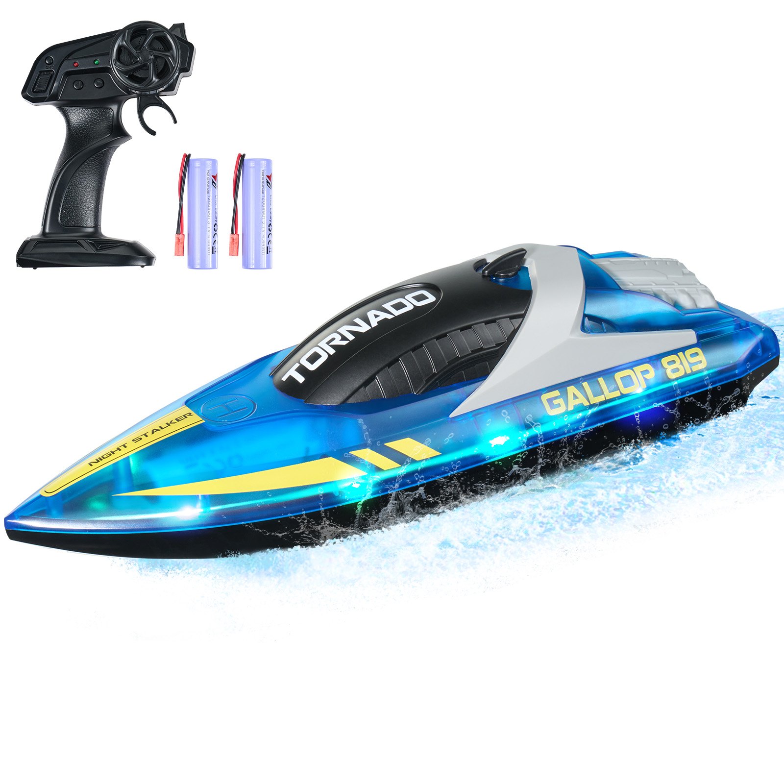 VEVOR RC Boat 2,4 GHz Remote Control Racing Boat 12 km/h Kids Adults Gift Blue VEVOR RC Boat 2,4 GHz Remote Control Racing Boat 12 km/h Kids Adults Gift Blue