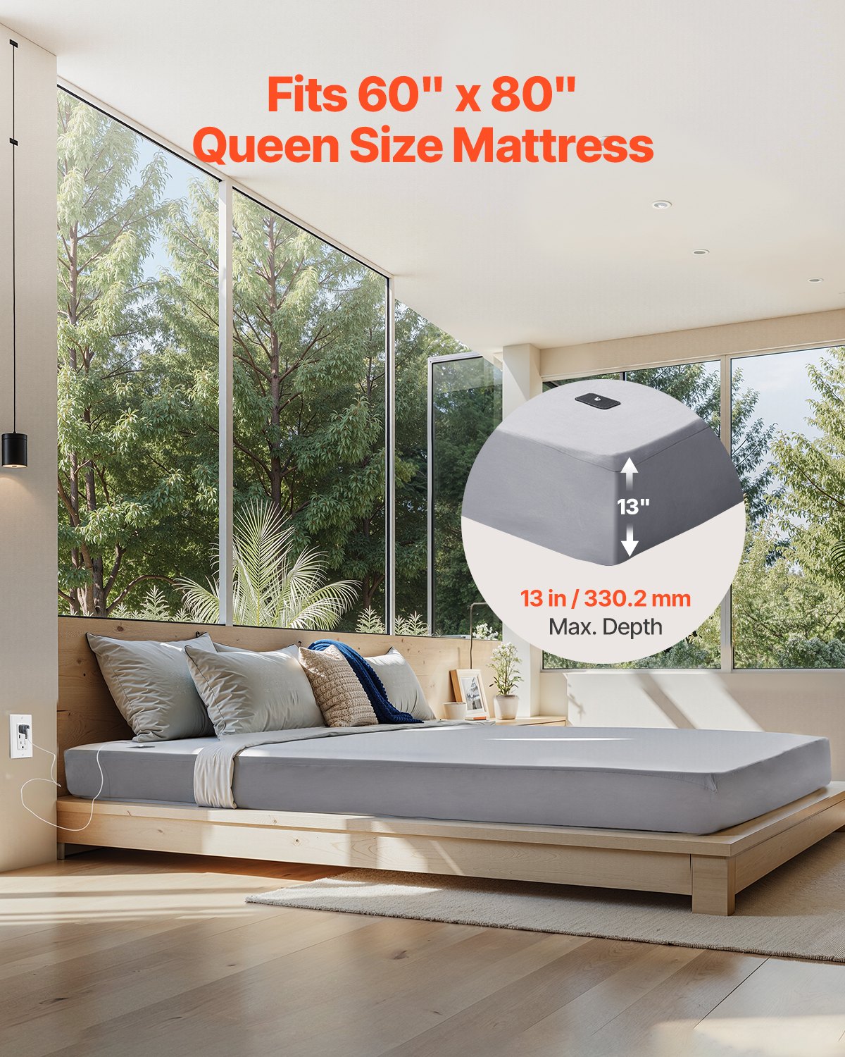 Φύλλα γείωσης VEVOR Queen Size 95% βαμβάκι + 5% ασημένια φύλλα γείωσης Φύλλα γείωσης VEVOR Queen Size 95% βαμβάκι + 5% ασημένια φύλλα γείωσης